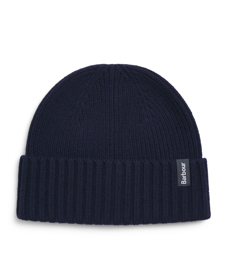 Barbour Wool-Cashmere Danforth Beanie Navy