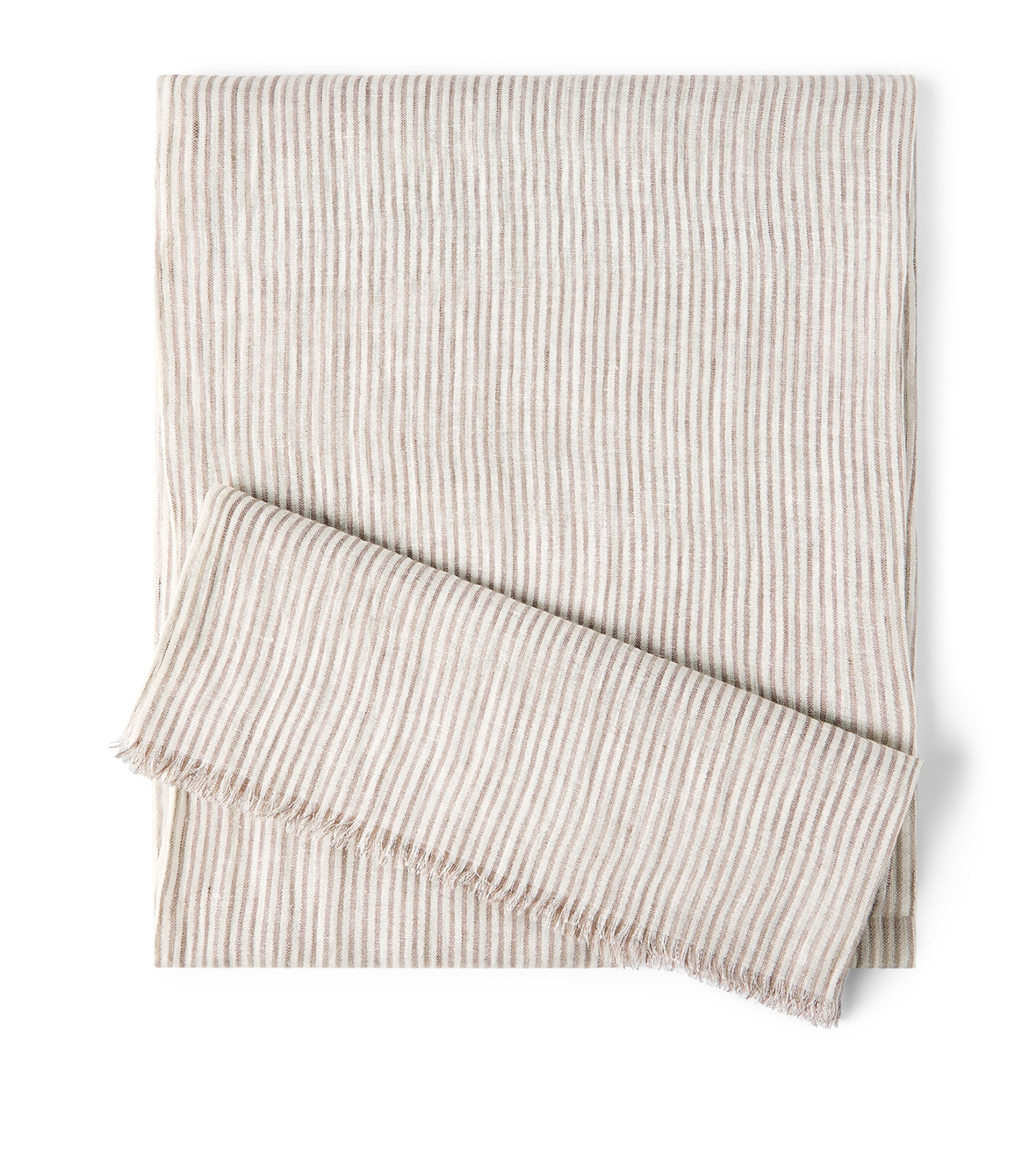 Linen-Blend Stripe Scarf