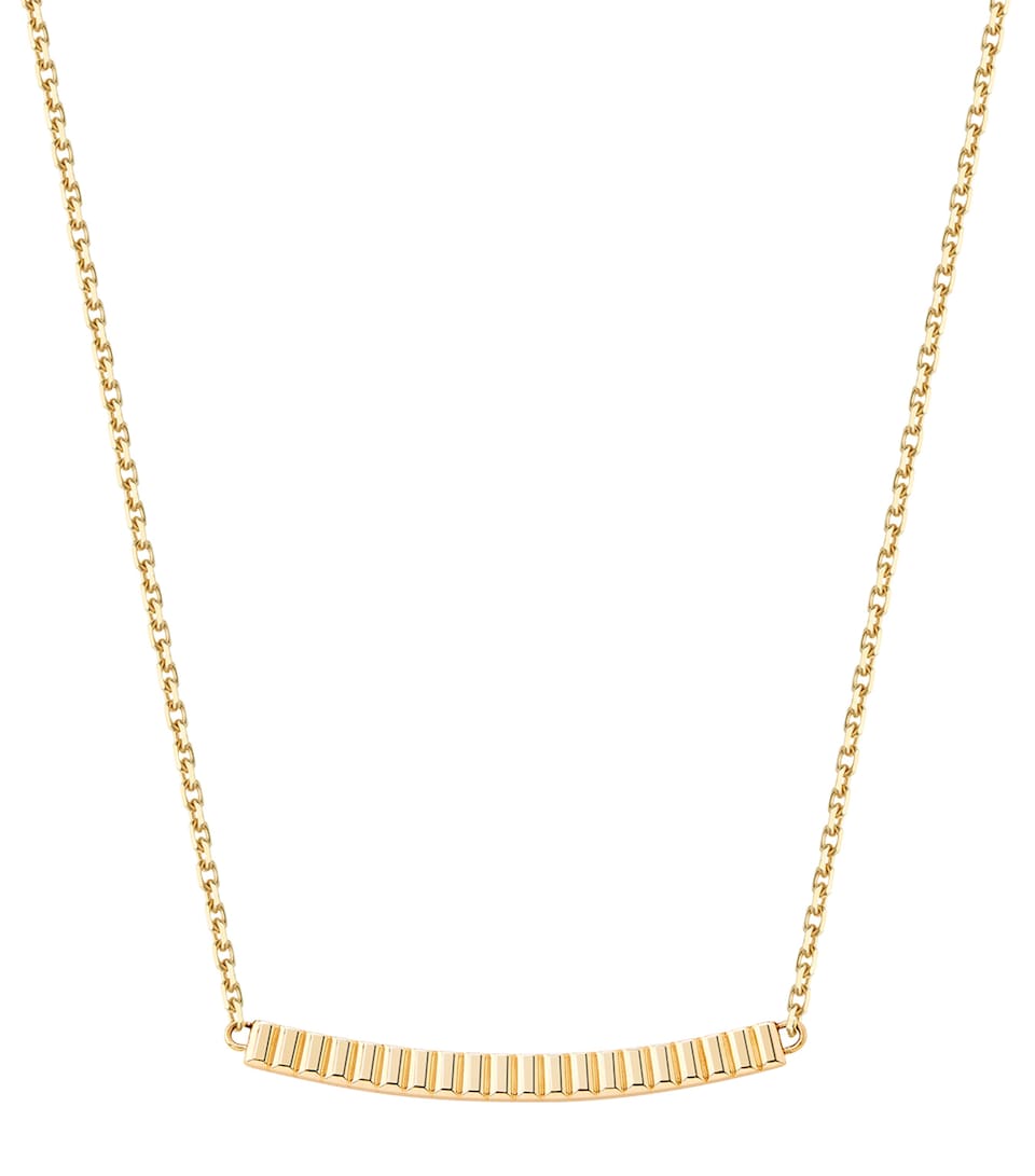 Yellow Gold Quatre Grosgrain Pendant Necklace