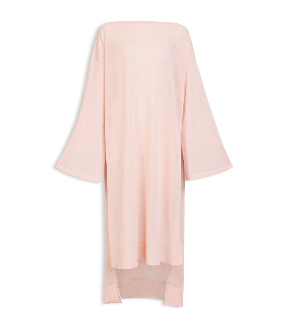 Alaïa Womens Linen-Silk Kaftan Dress Pink