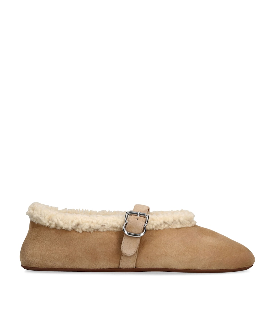 Shearling Ballet Flats