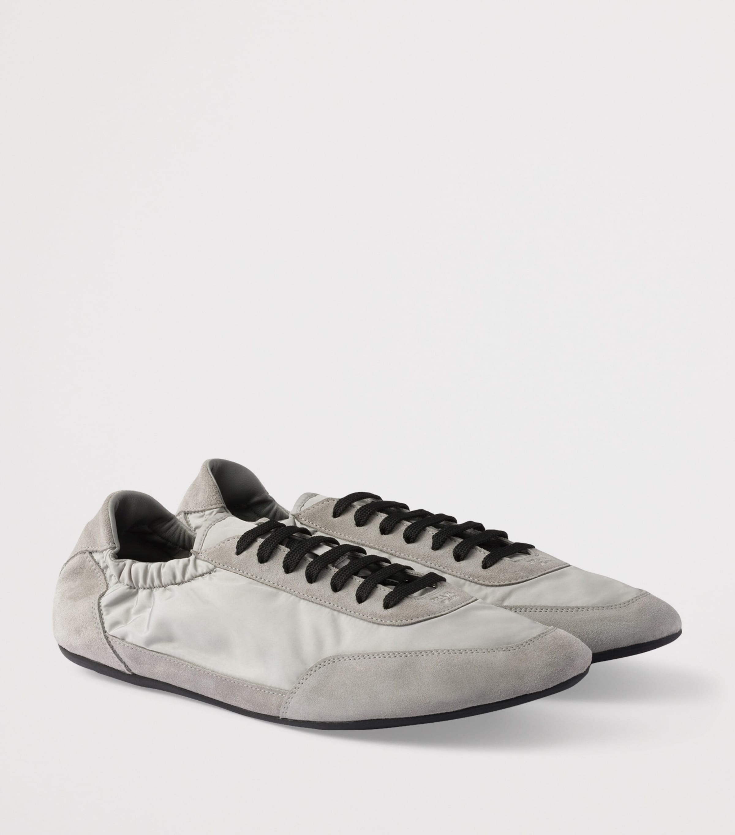 Re-Nylon and Suede Collapse Sneakers