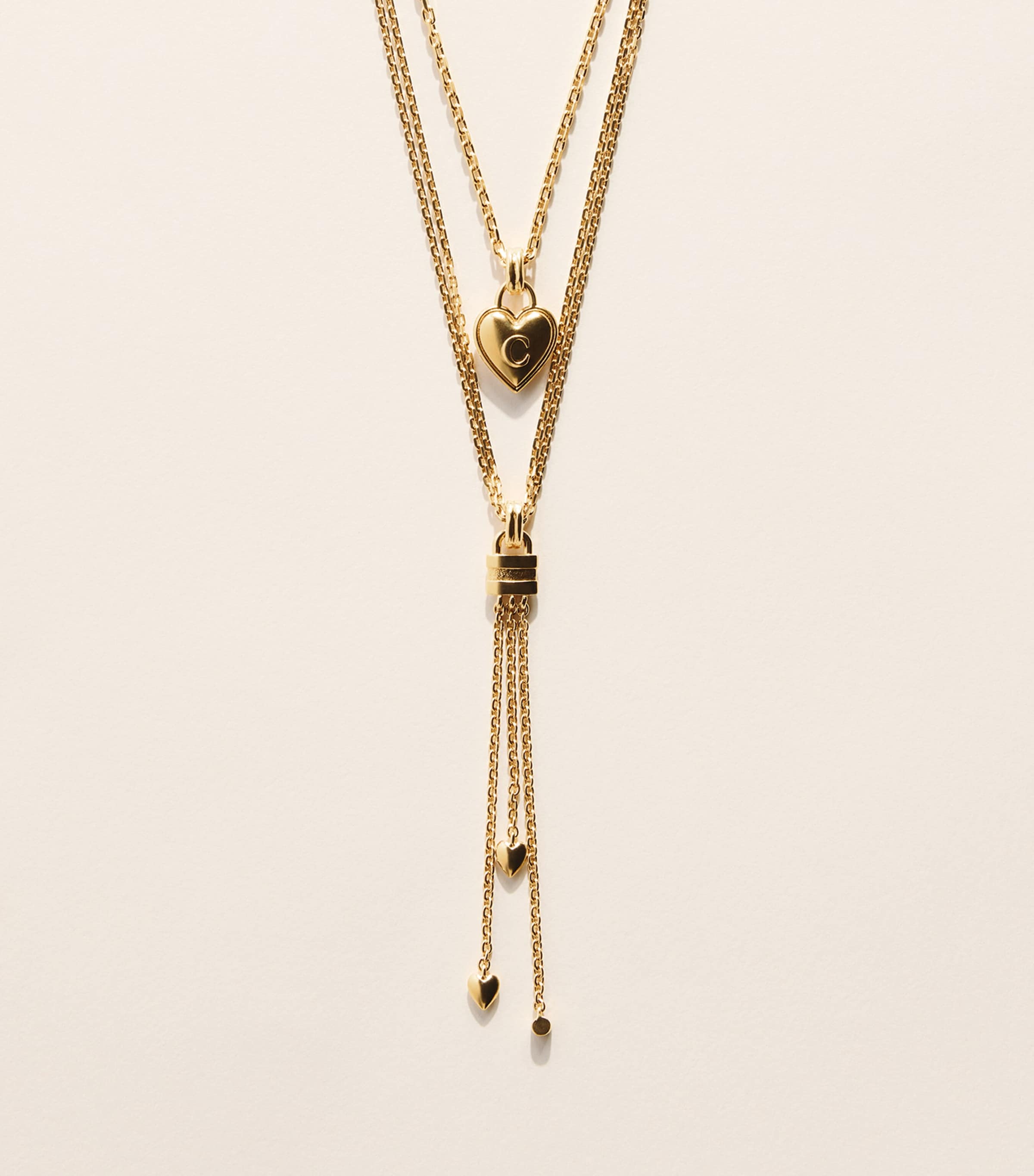 Chloé Chloé Mini Paddington Charm Necklace Vintage Gold