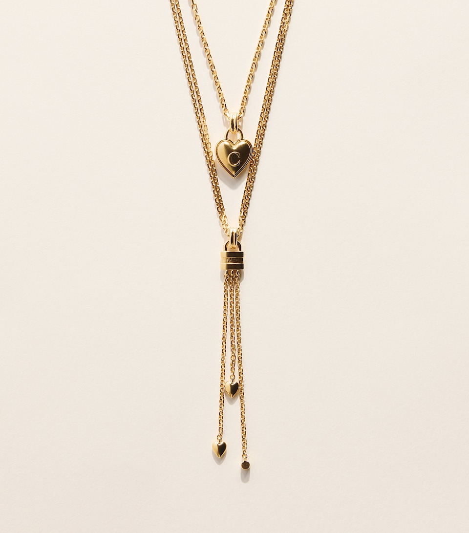 Chloé Chloé Mini Paddington Charm Necklace Vintage Gold