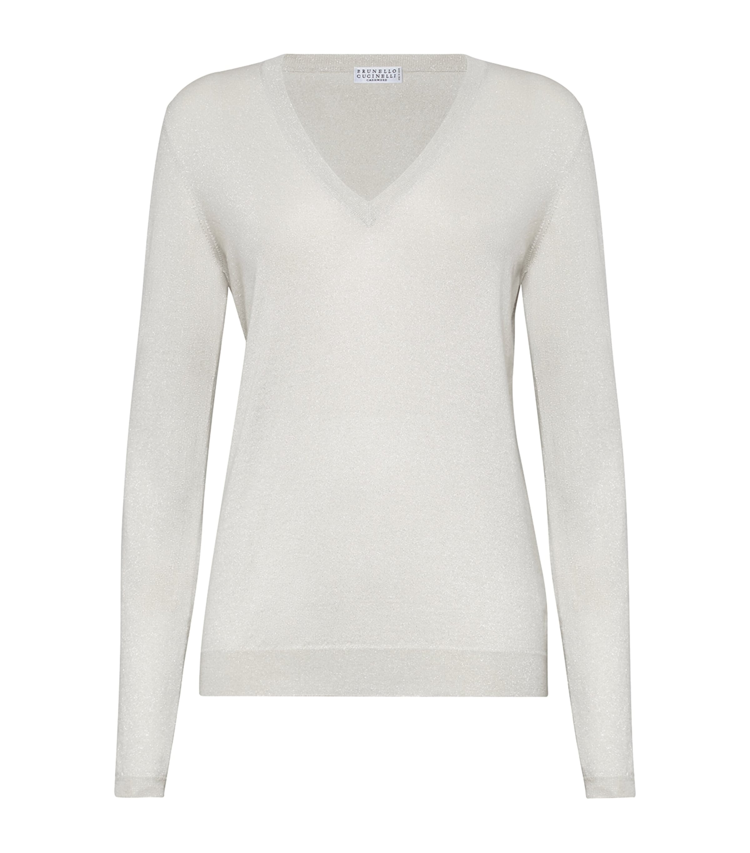 Brunello Cucinelli Womens Cashmere-Silk-Blend Sweater