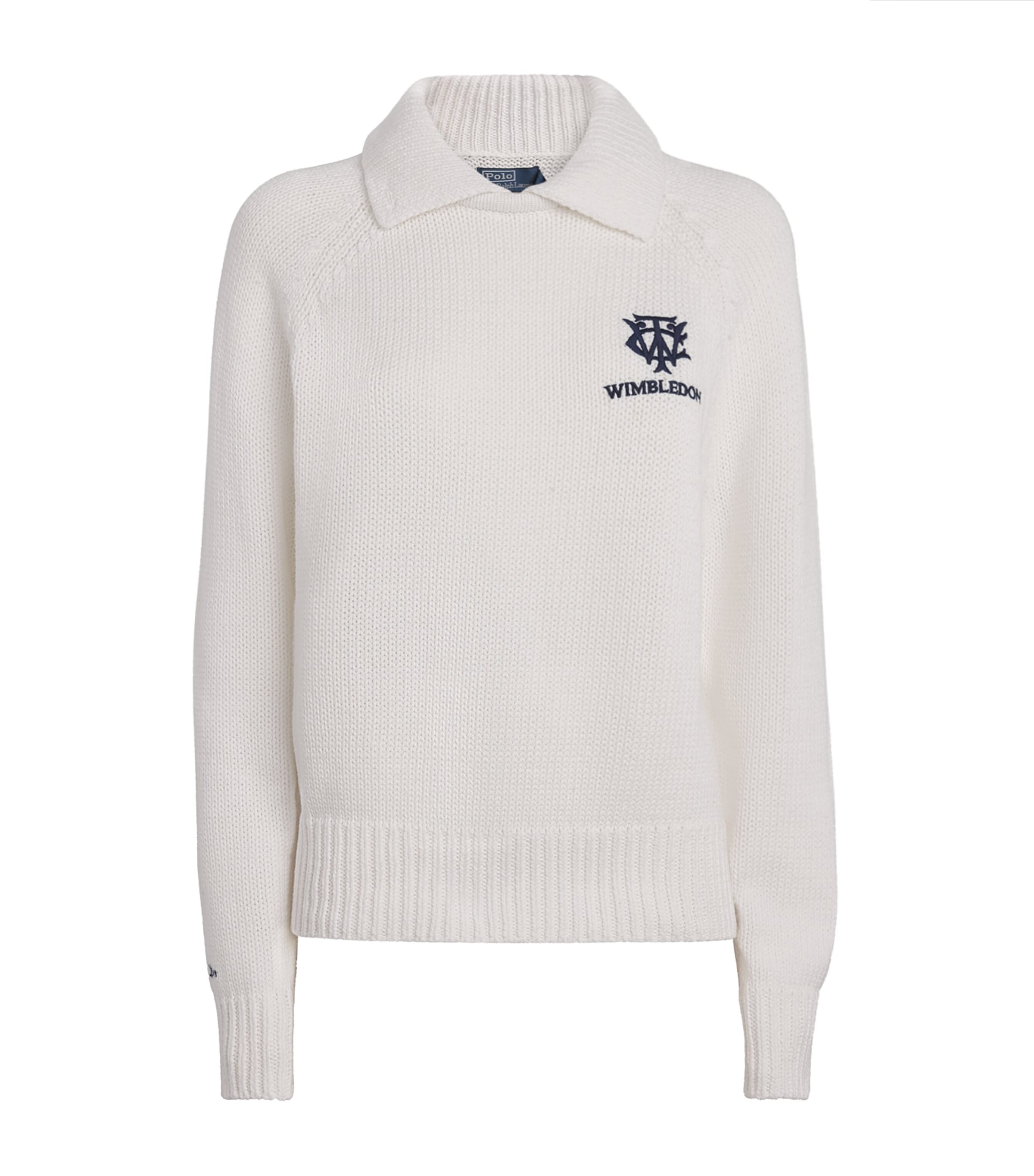Polo Ralph Lauren Womens x Wimbledon Cotton Polo Sweater White