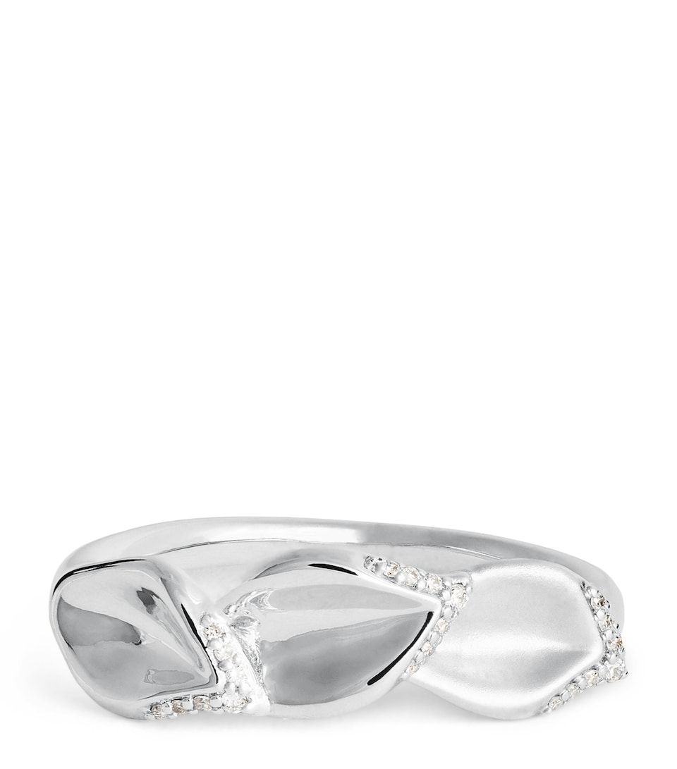 White Gold and Diamond Gloria Secret Garden Ring