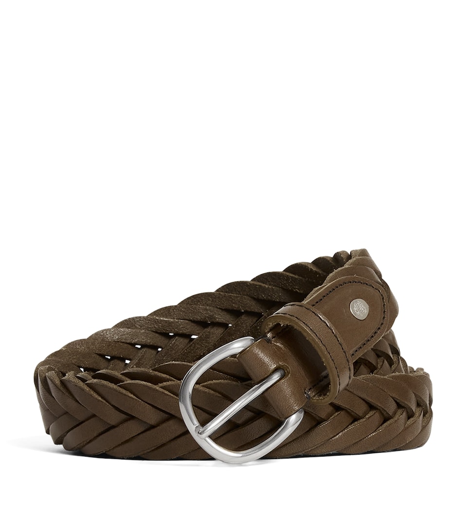Dunhill Leather Woven Belt