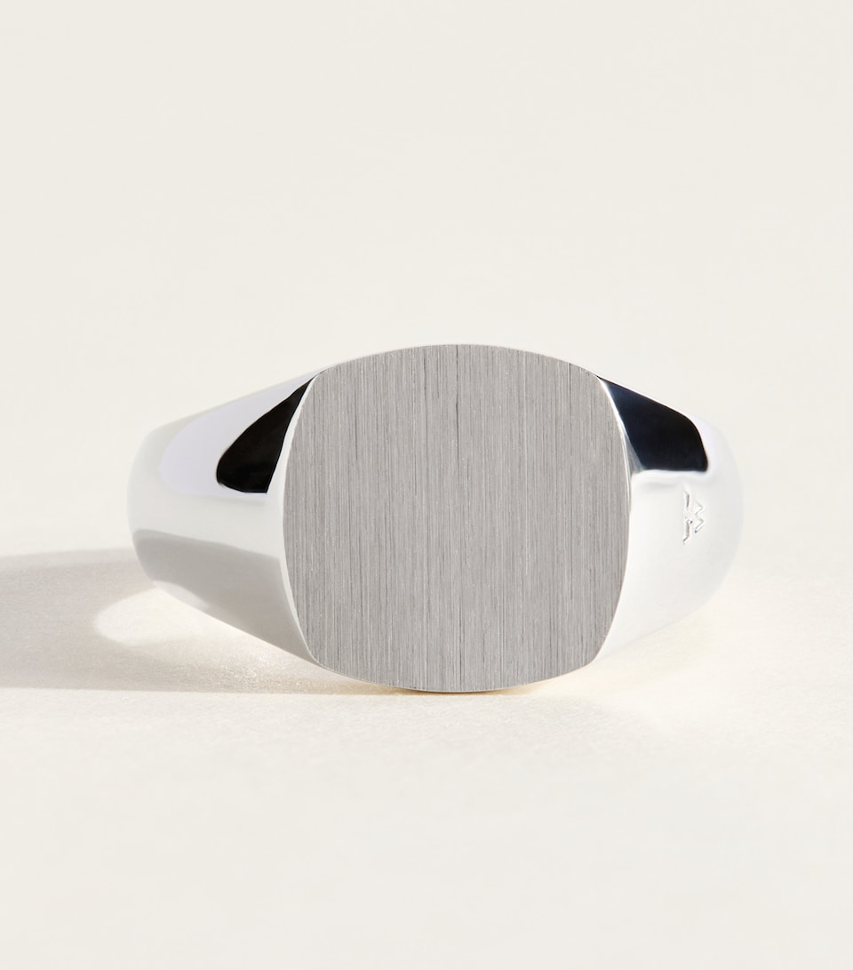 Tom Wood Sterling Silver Kay Signet Ring