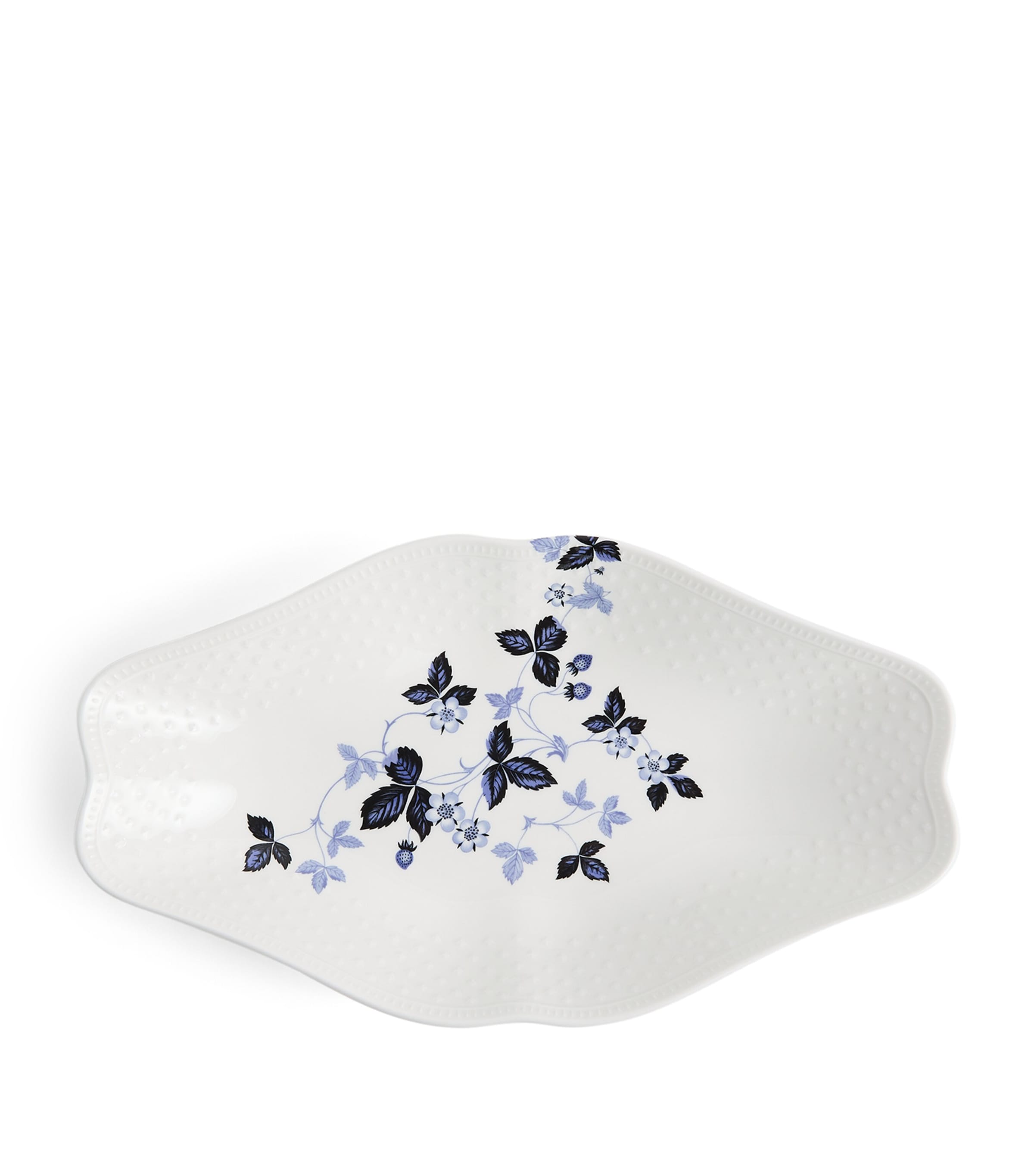 Wedgwood WWild Strawberry Inky Blue Oval Dish (30cm) Blue