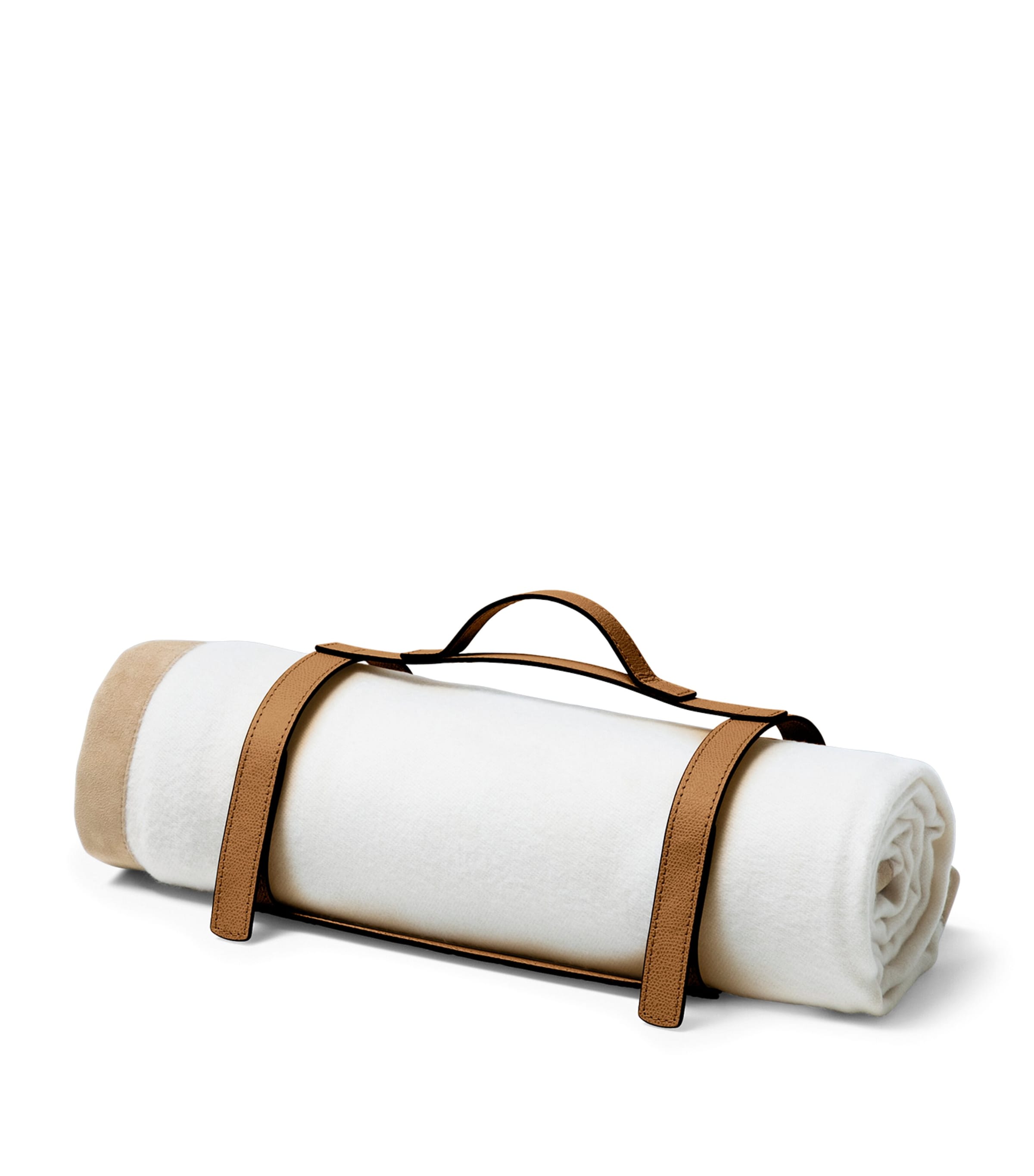 Frette Leather Otello Throw Holder Tabacco