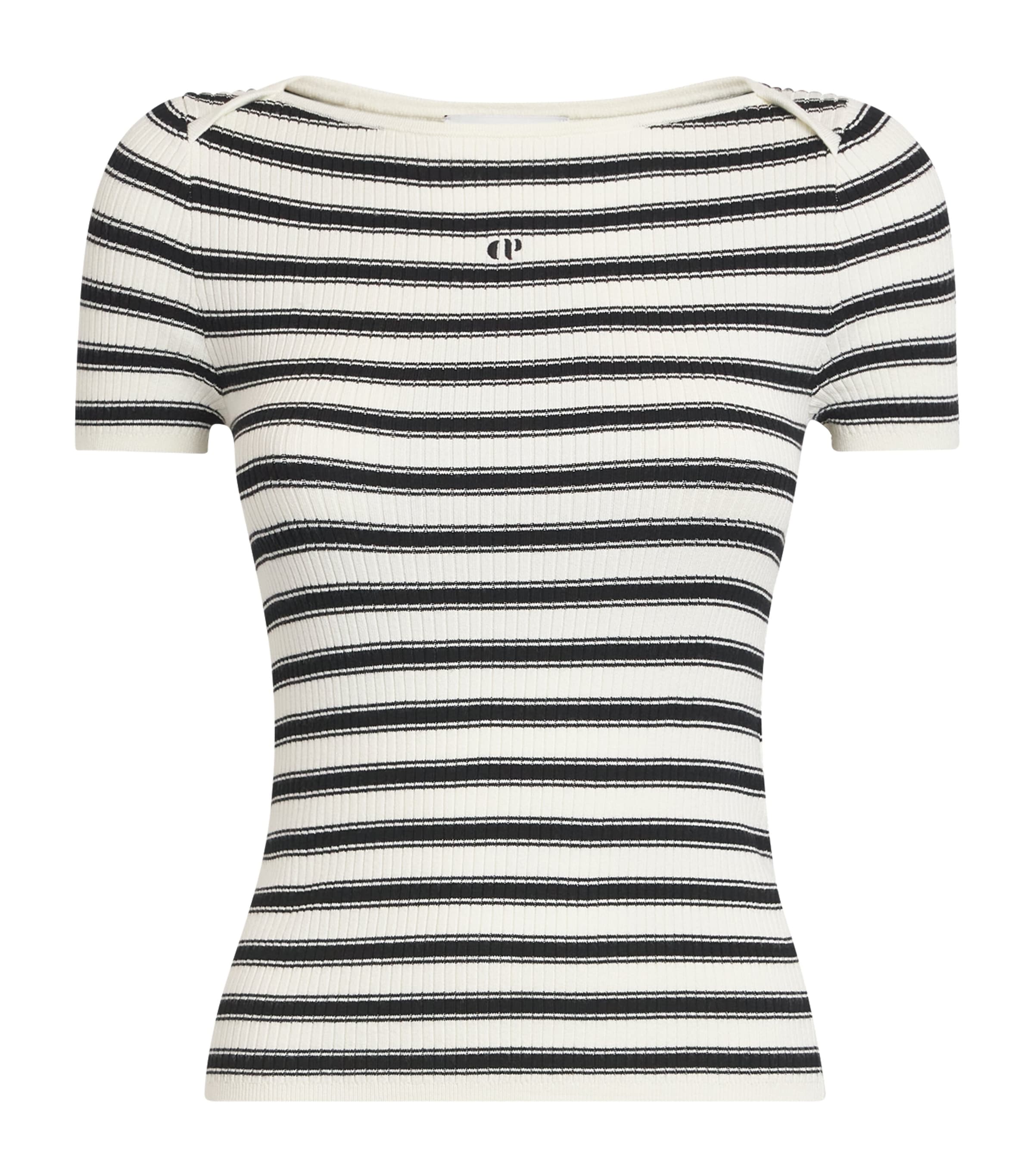 Striped Rib-Knit Top
