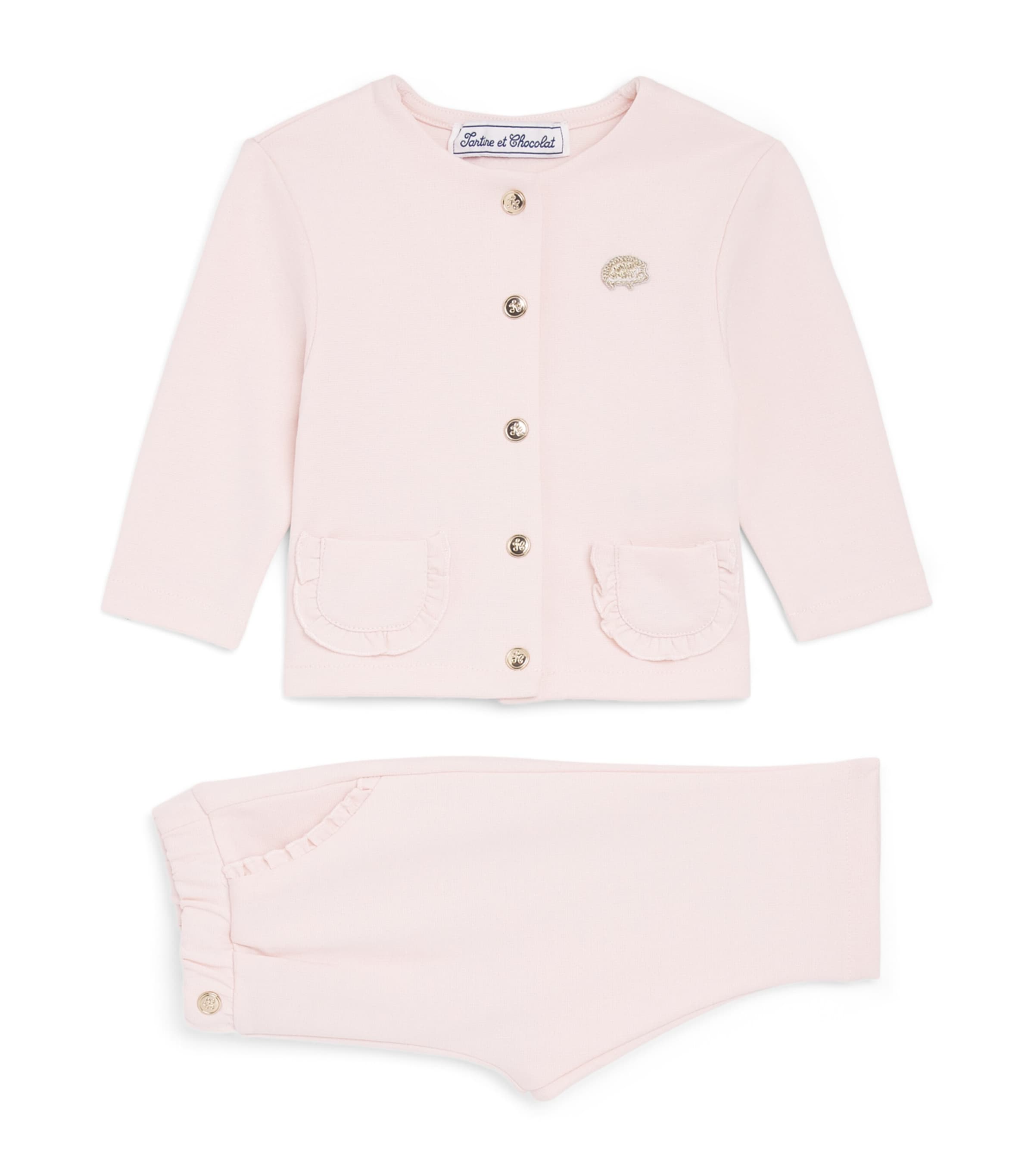 Tartine et Chocolat Embellished Cardigan and Trousers Set (3 Months-4 Years)