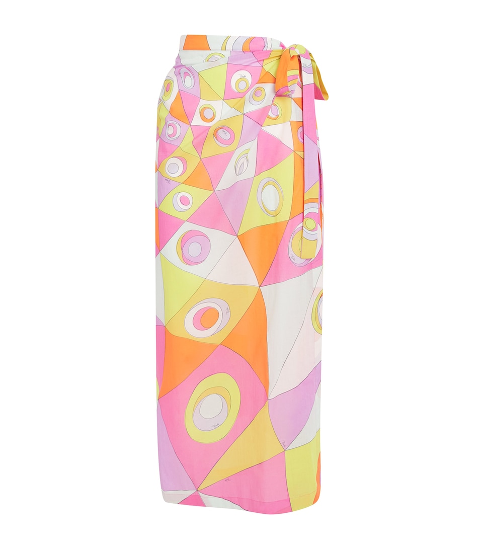 PUCCI Womens Cotton Printed Maxi Pareo