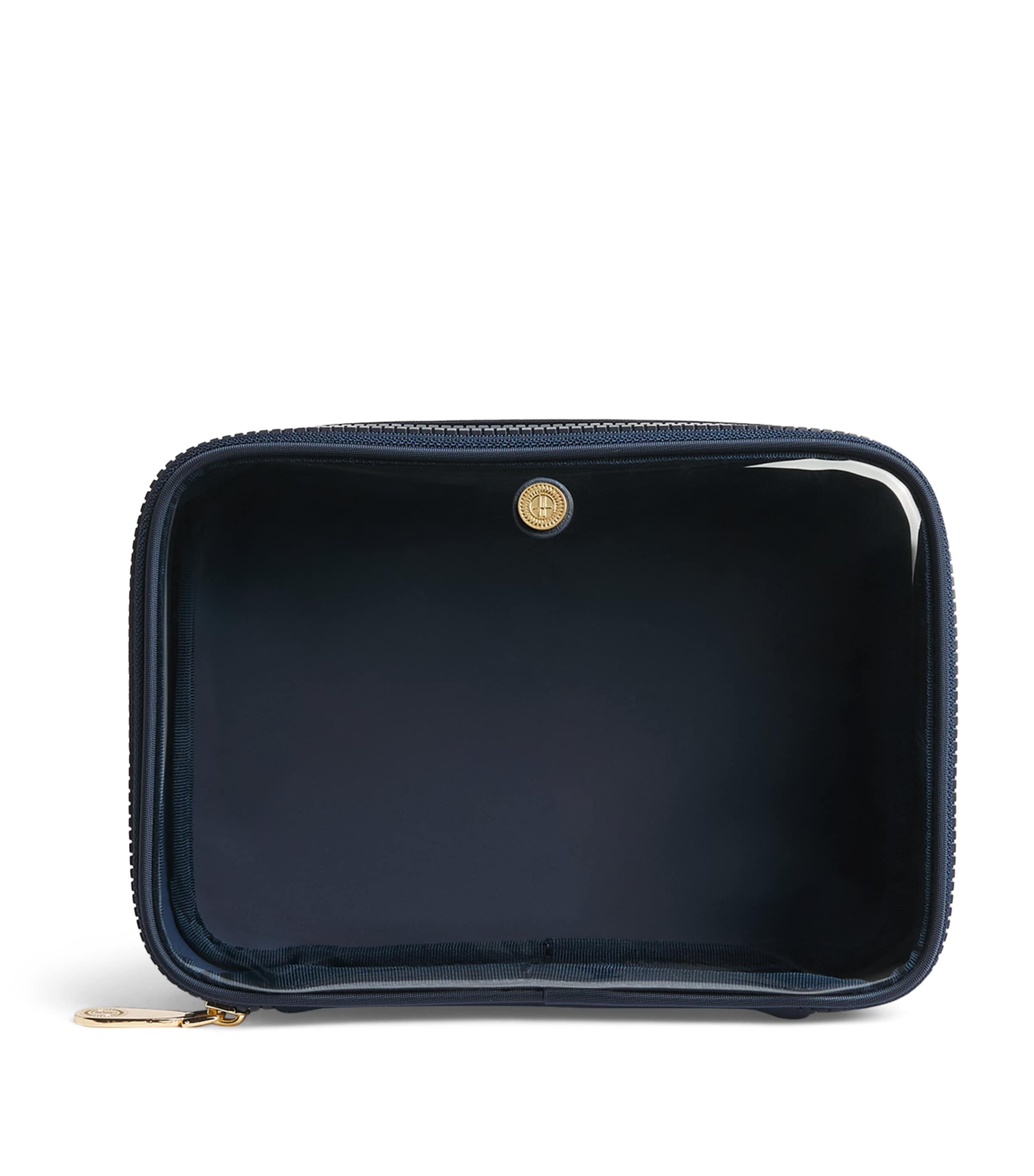 Harrods Clear Cosmetic Bag Navy