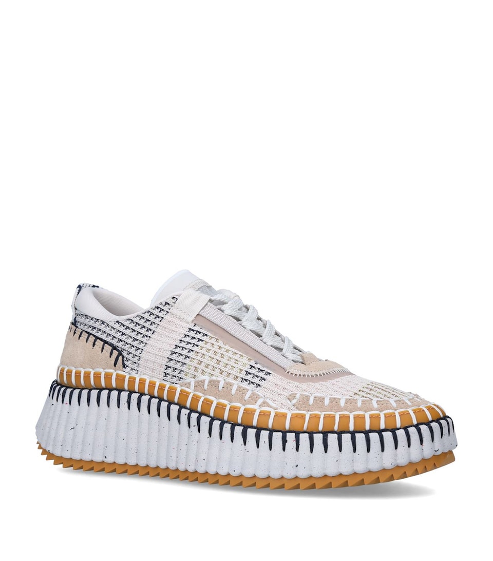 Chloé Nama Runner Sneakers Beige
