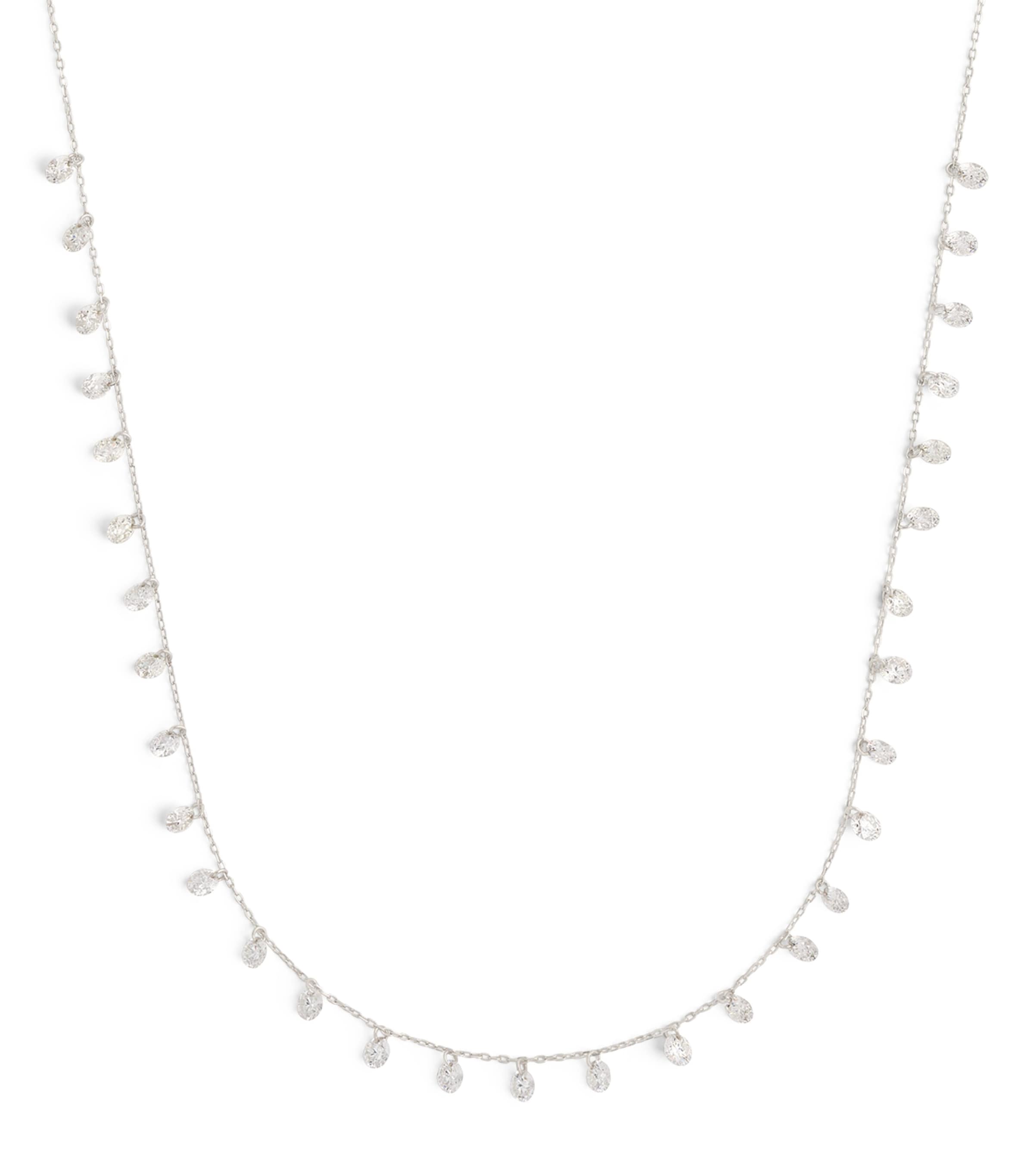 Persée White Gold and Diamond 31-Stone Danaé Chain Necklace White Gold