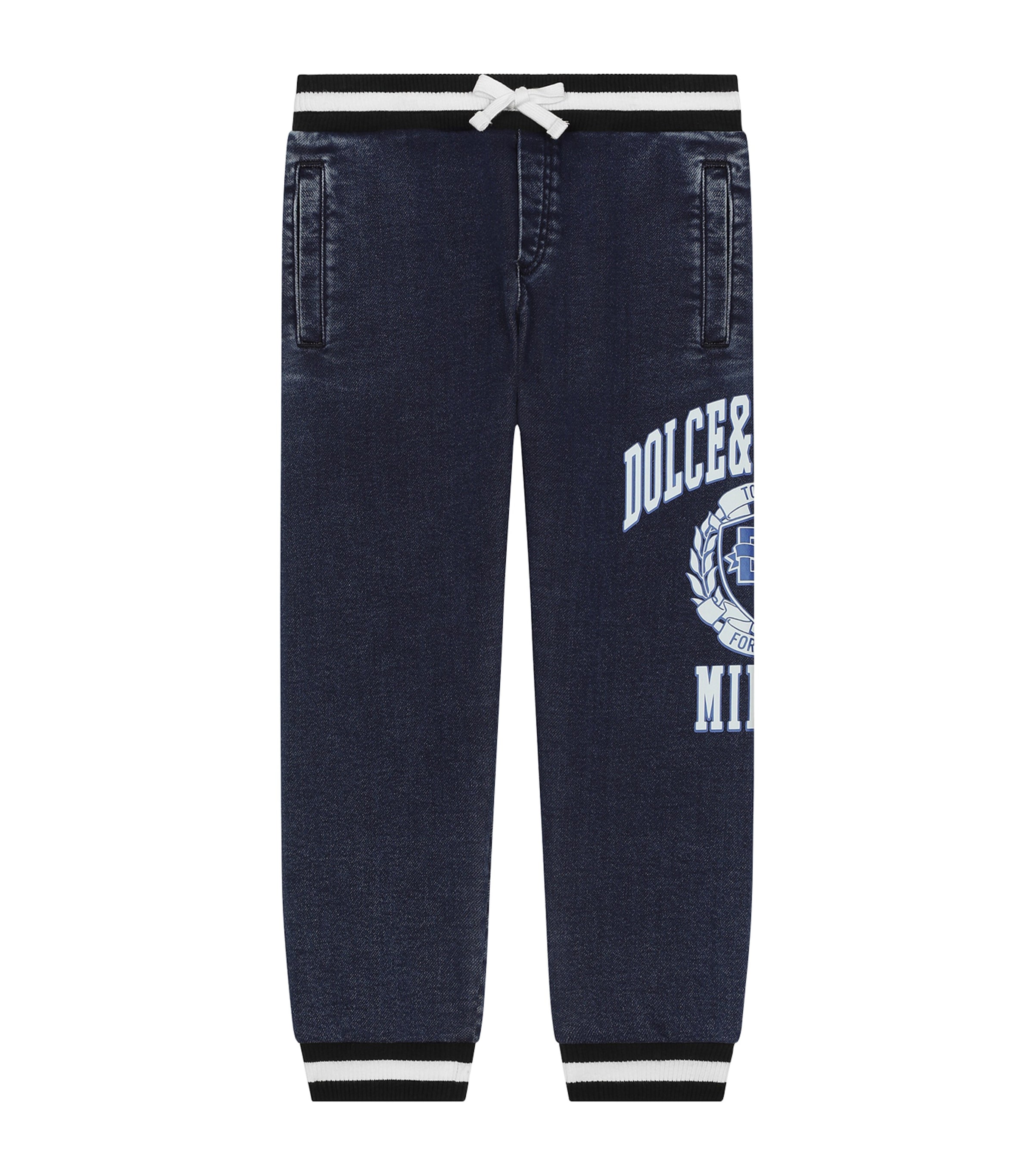 Dolce&Gabbana Kids Cotton-Blend Logo Sweatpants (8-12 Years) Combined