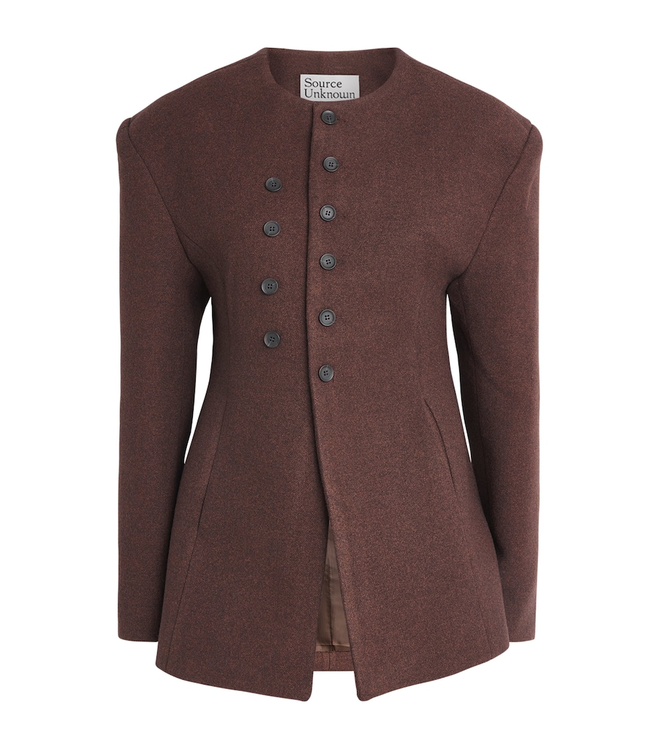 Source Unknown Womens Banton Double-Breasted Jacket Br
