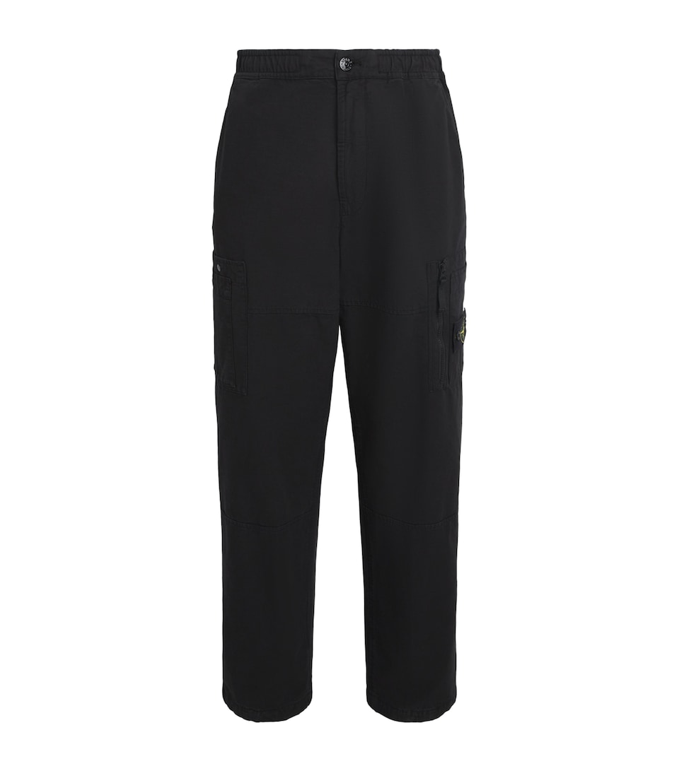 Stone Island Mens Organic Cotton Ripstop Cargo Trousers
