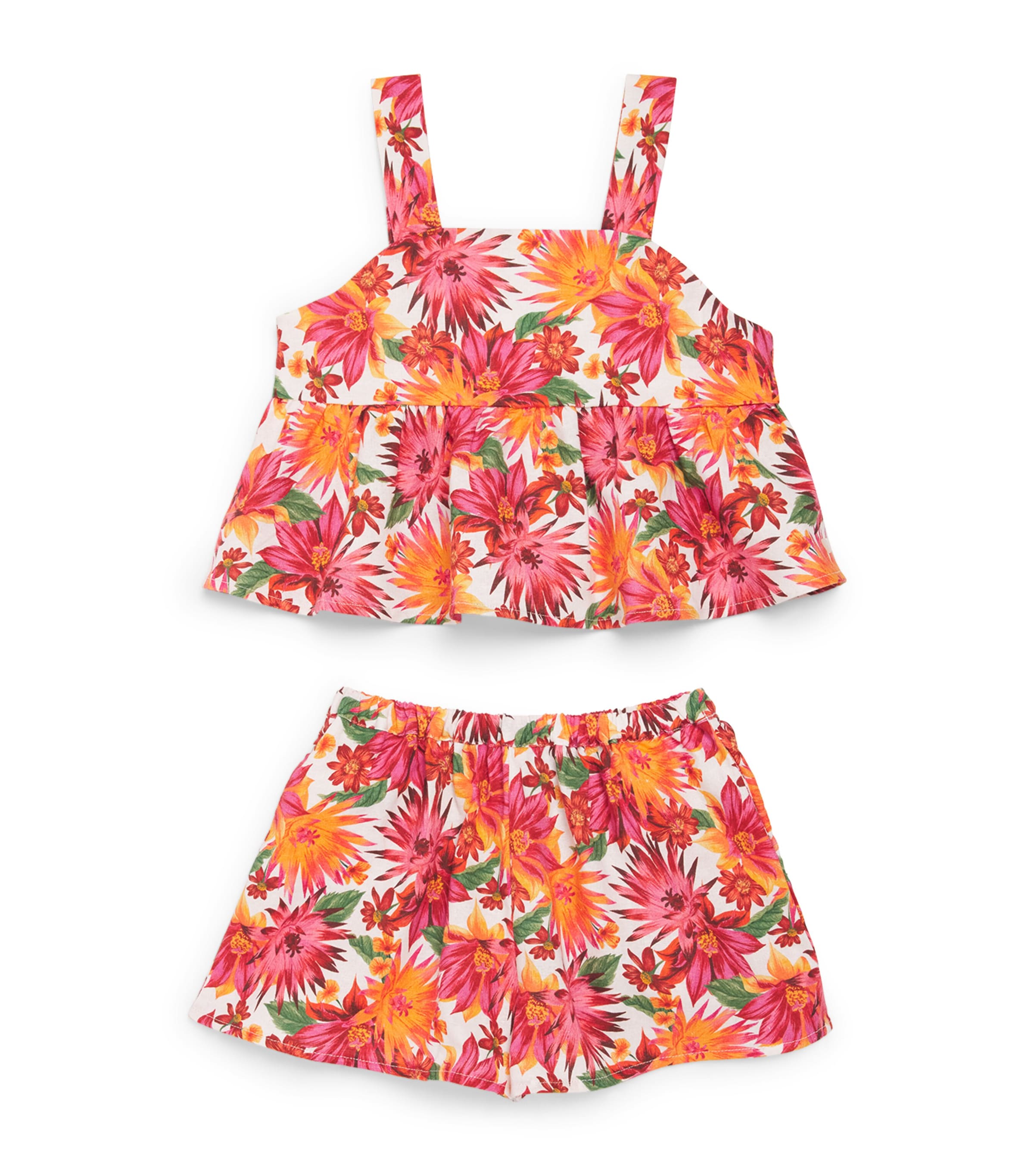Floral Top and Shorts Set (3-12 Years)