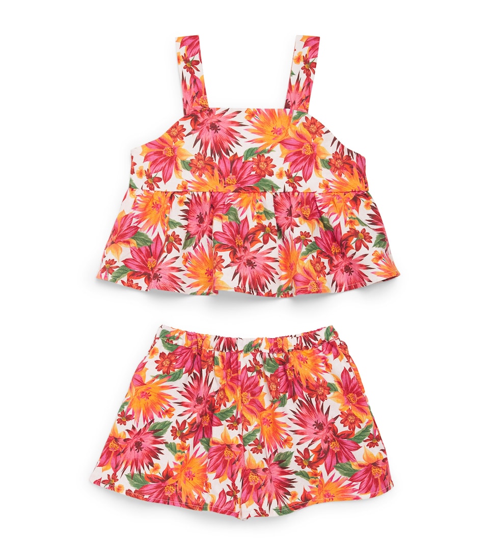 Floral Top and Shorts Set (3-12 Years)