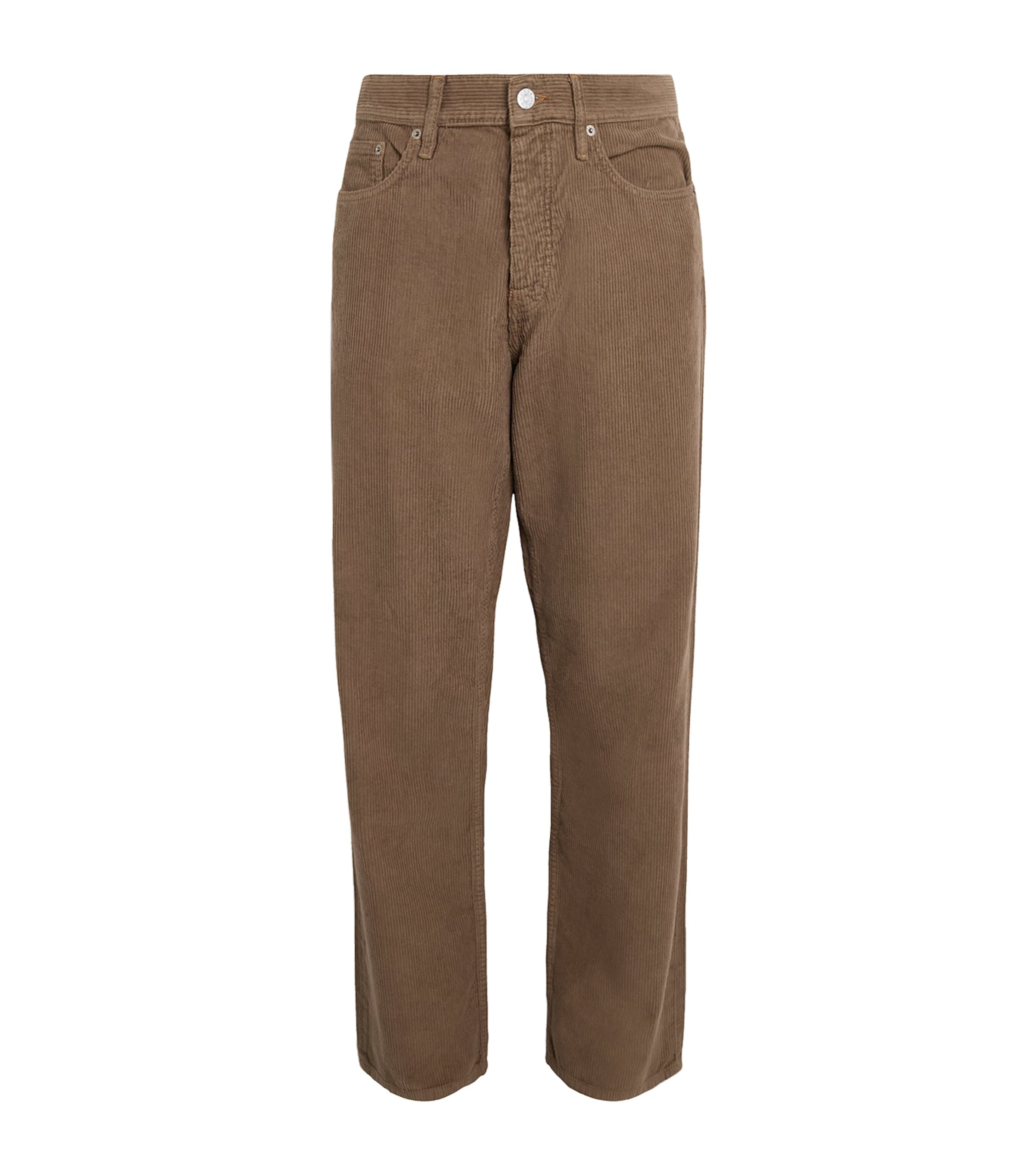 Cotton Corduroy Straight Trousers