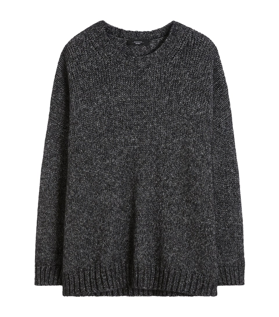 Weekend Max Mara Womens Crew-Neck Sweater Dark Grey