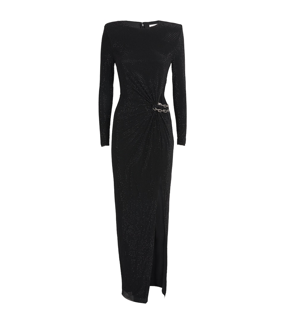 Embellished Cut-Out Maxi Dress