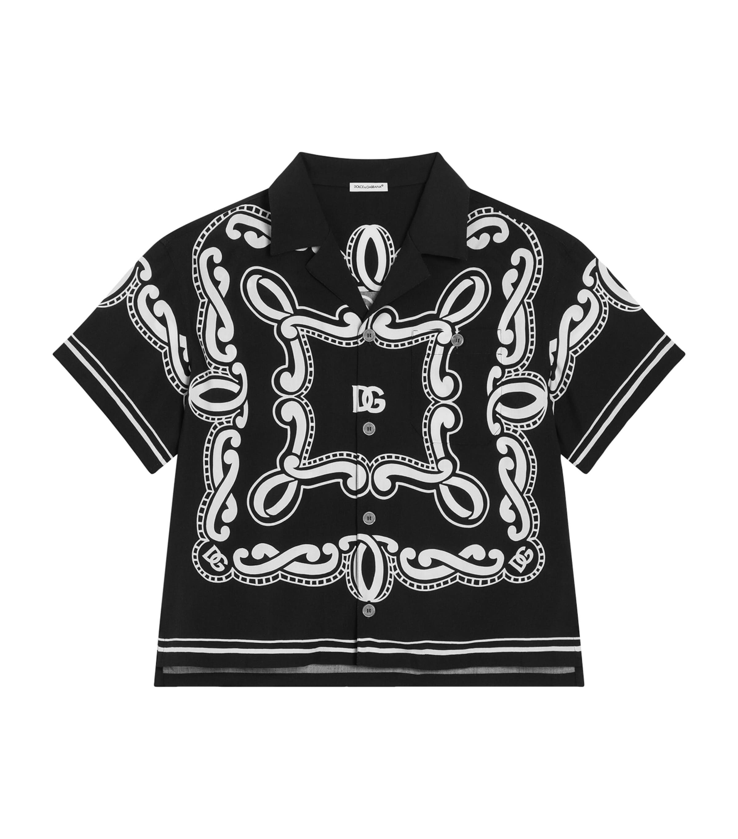 Dolce&Gabbana Kids Printed Shirt (8-12+ Years) Bandana Nero