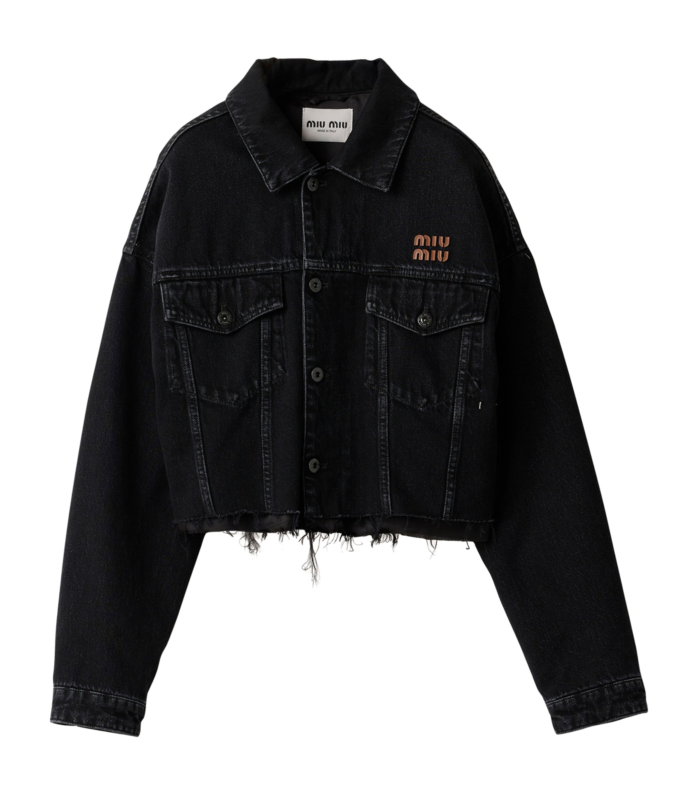 Raw-Hem Denim Jacket