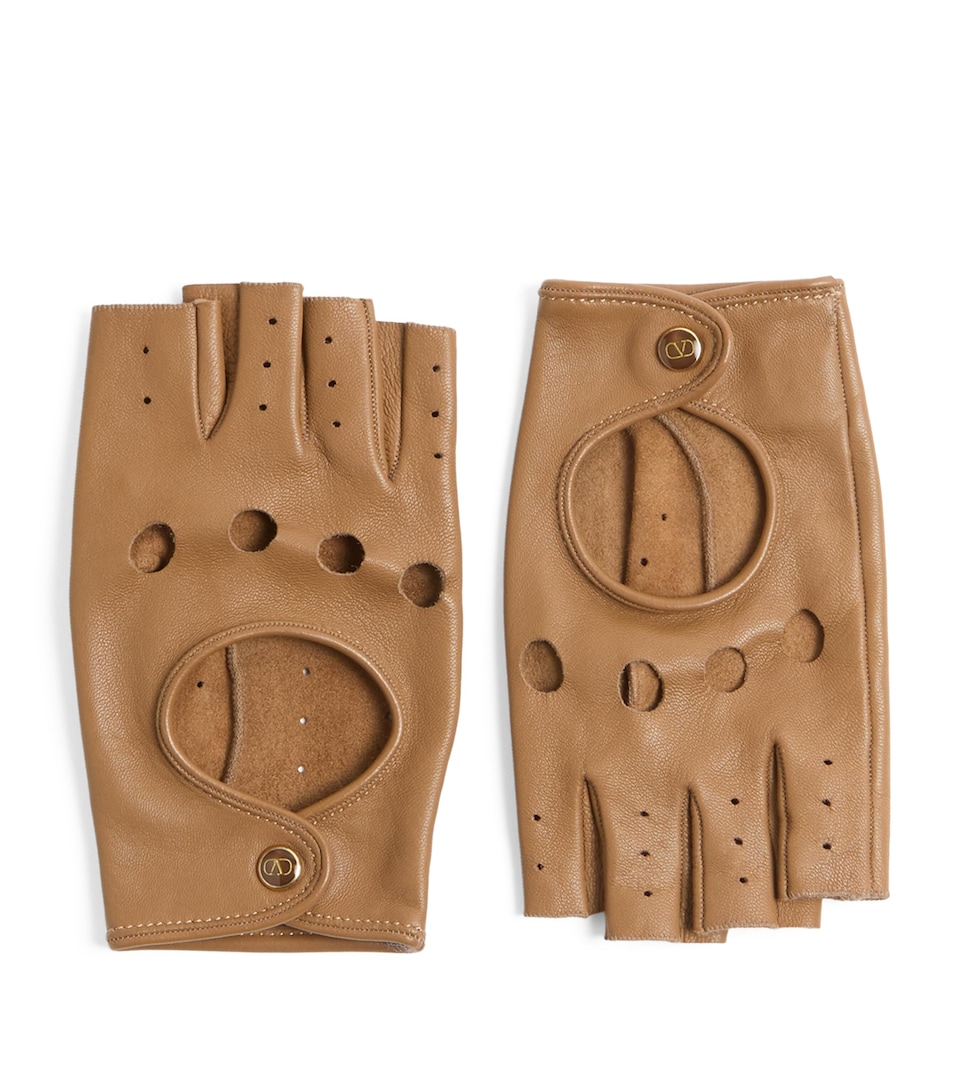 Lambskin Fingerless Gloves