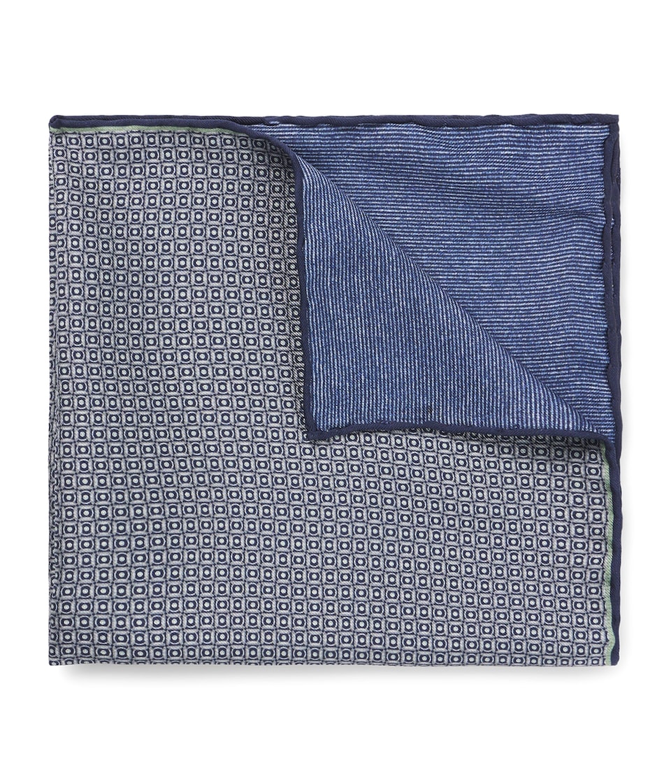 BOSS Silk Patterned Pocket Square