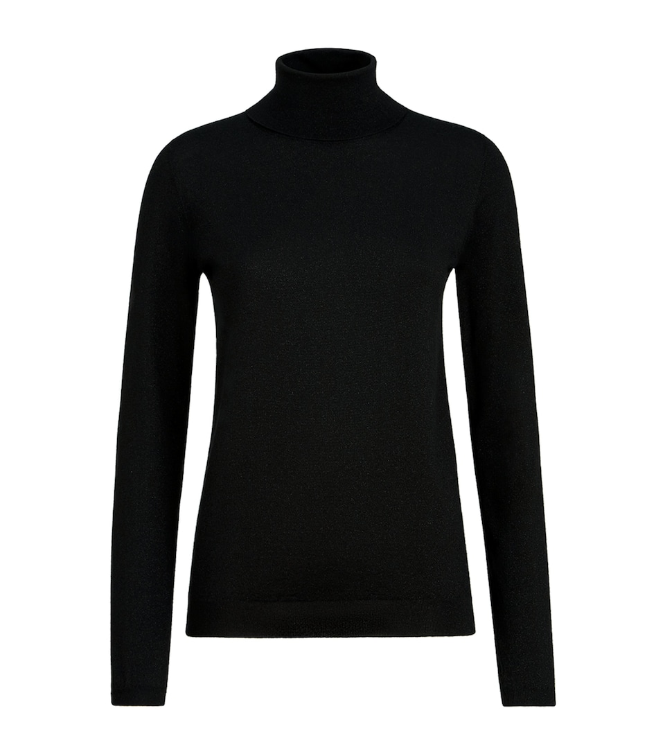 Brunello Cucinelli Womens Cashmere-Silk-Blend Rollneck Sweater