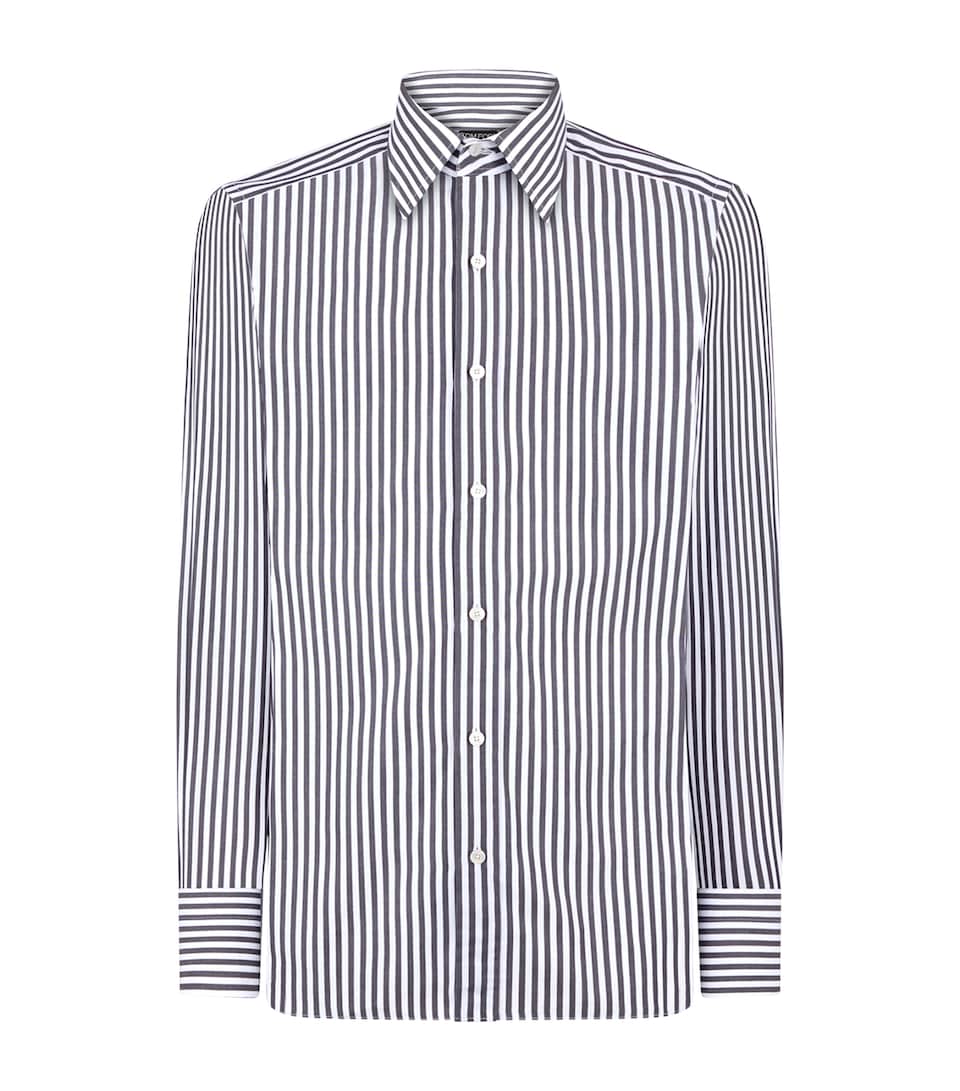 Cotton Ladder Stripe Shirt