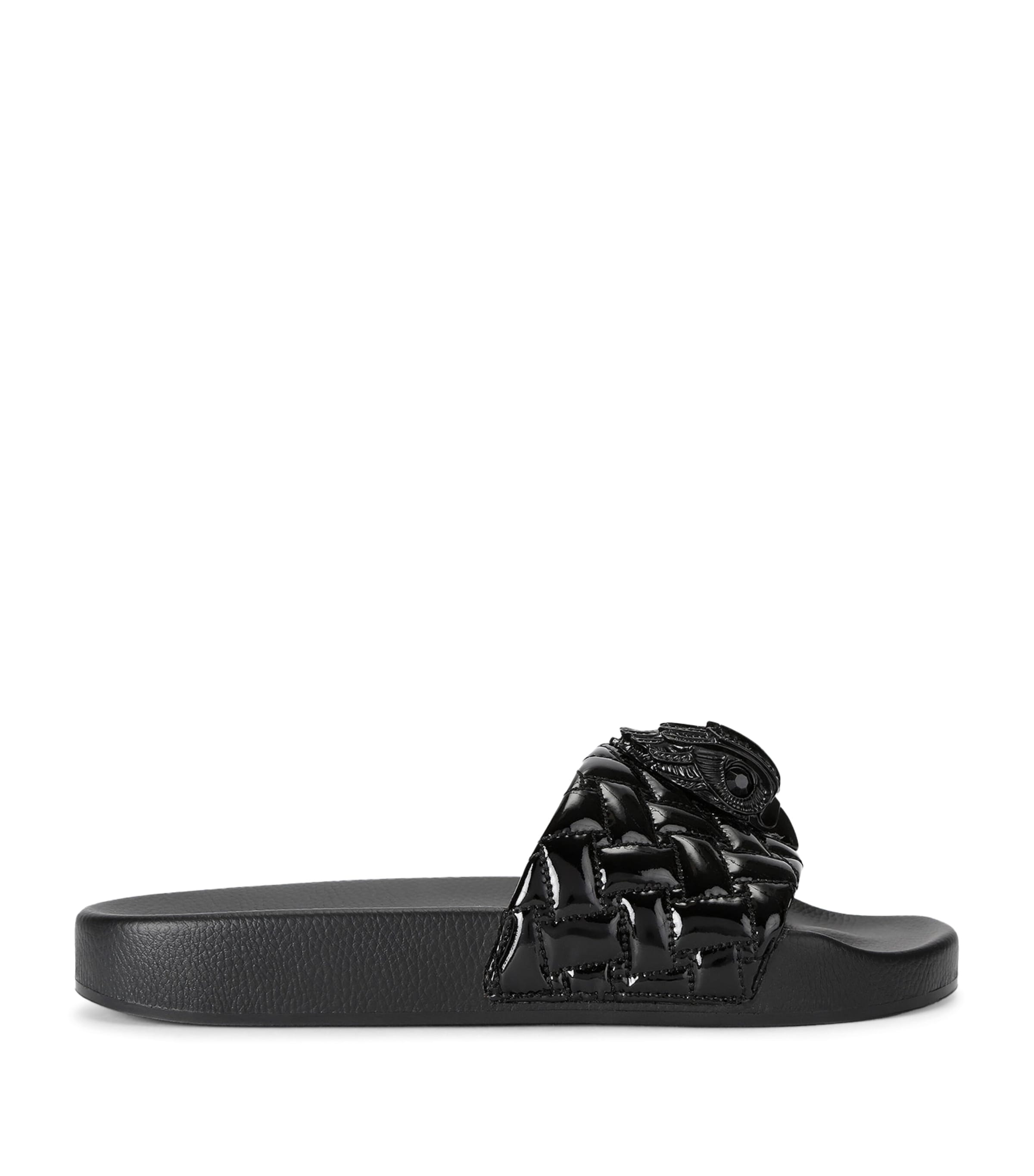Kurt Geiger London Meena Large Eagle Slides Black