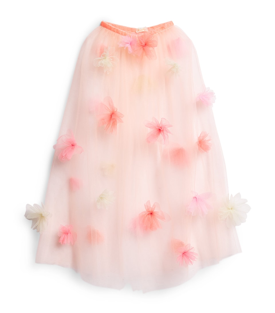 Meri Meri Floral-Embellished Cape (One Size) Pink