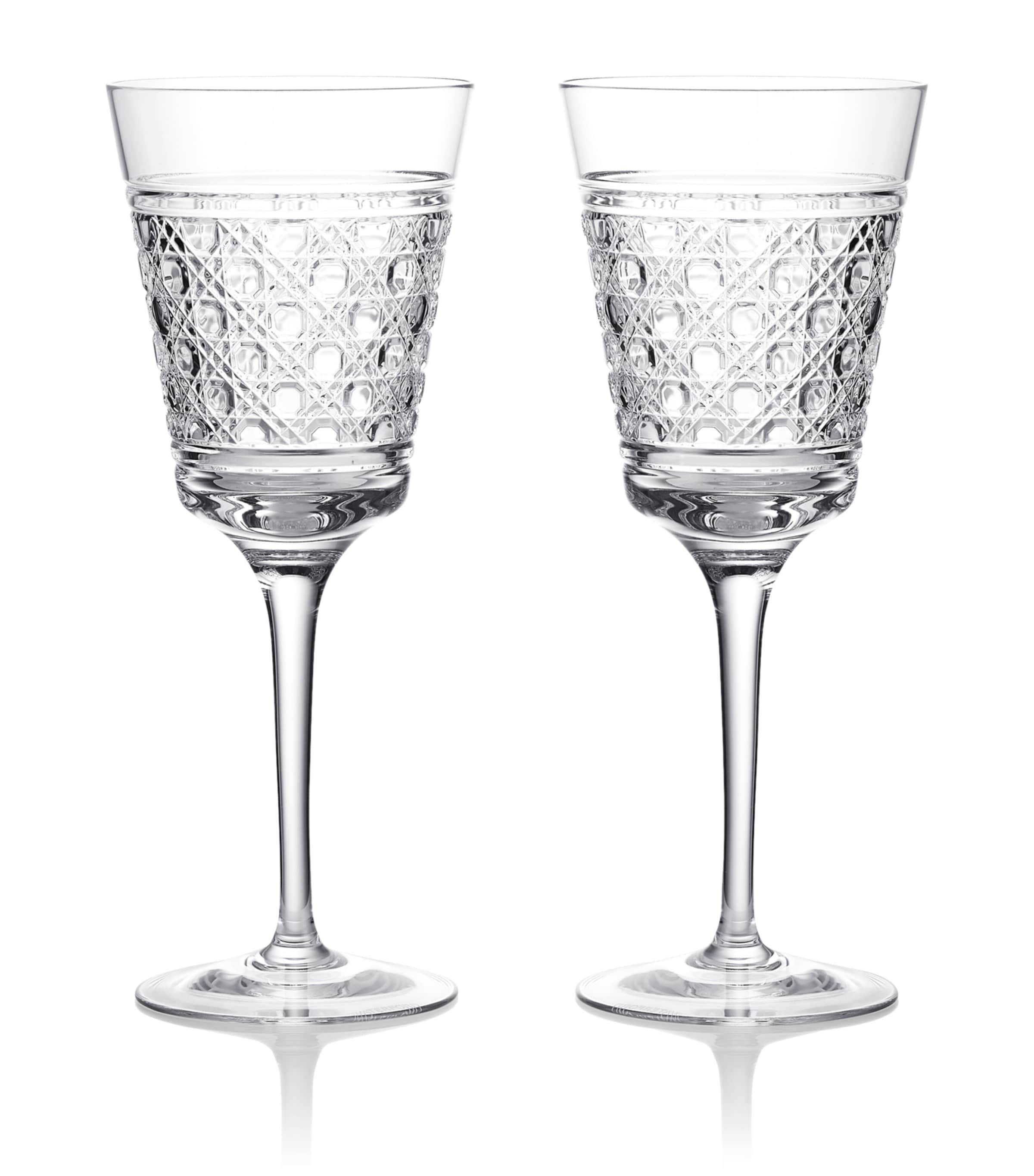 Set of 2 Crystal White Wine Goblets (318ml)