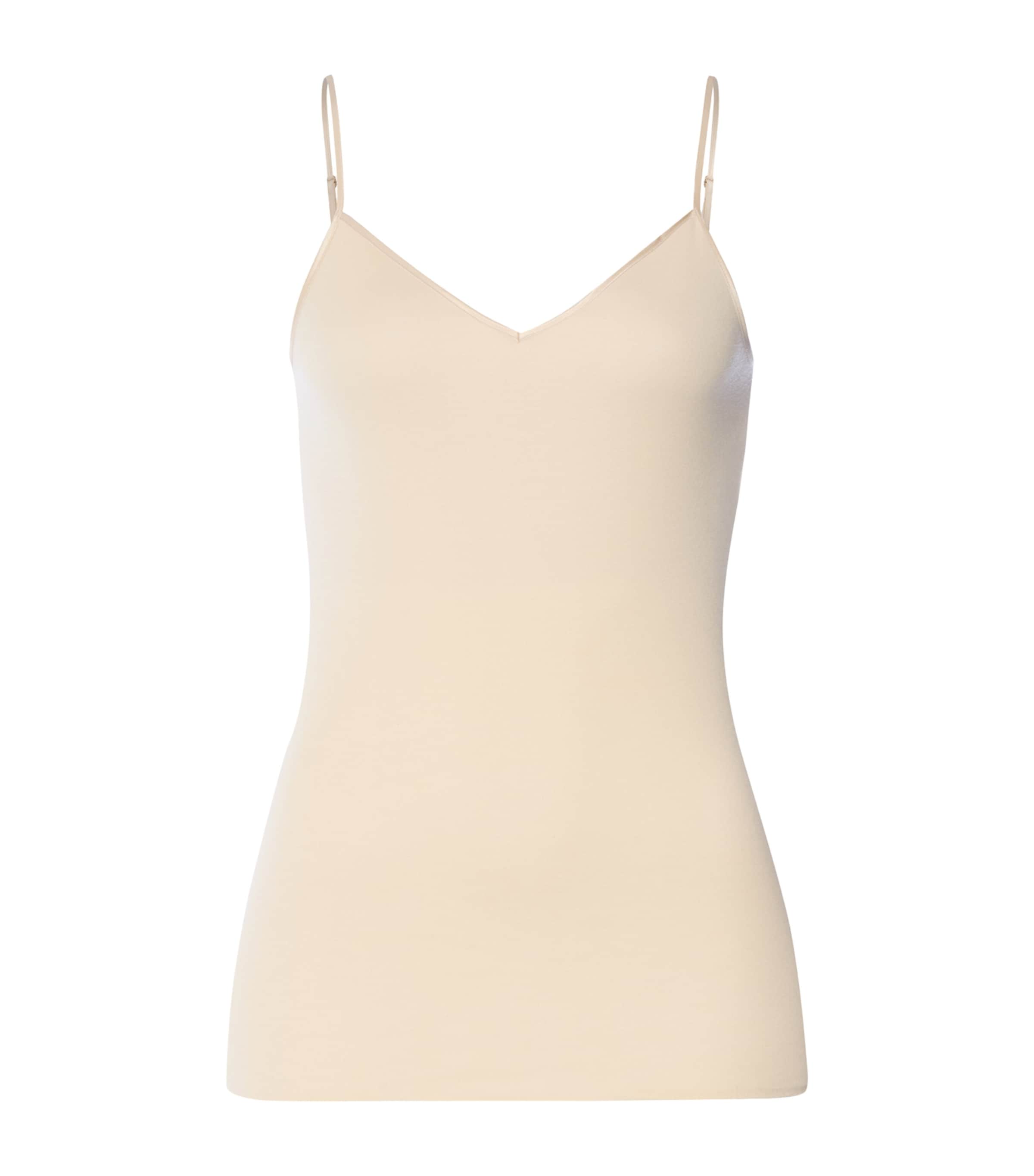 Hanro Womens Cotton Seamless Tank Top Summer Sand
