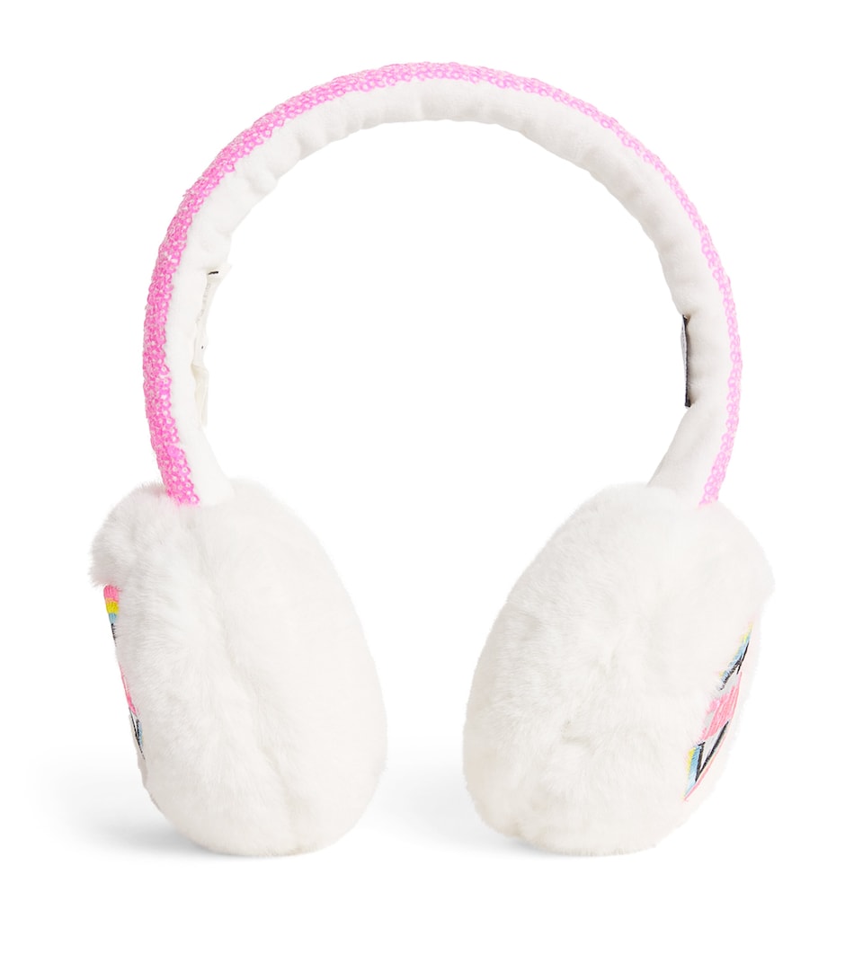 Billieblush Heart Ear Muffs Ivory