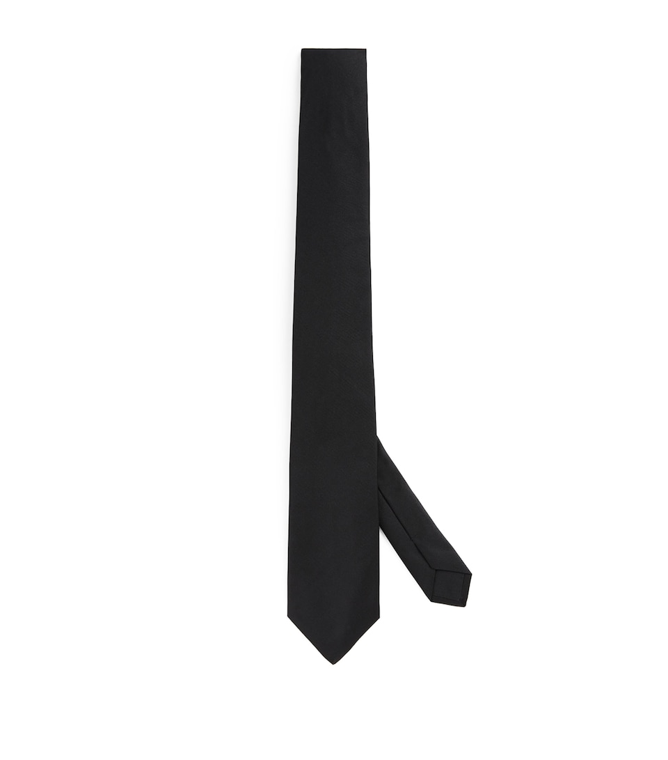 Sandro Paris Silk Tie Black
