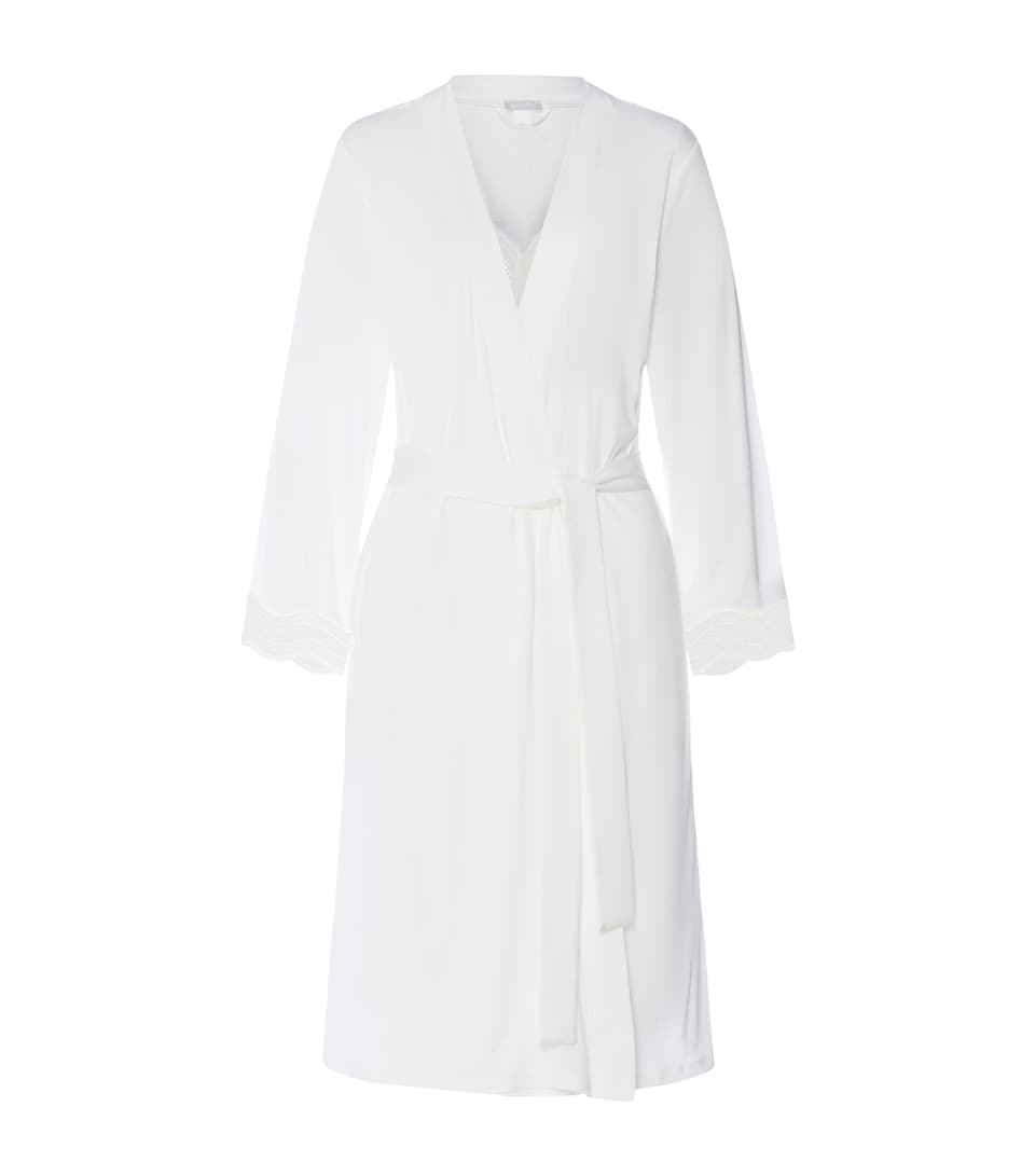 Modal Lace-Trim Robe