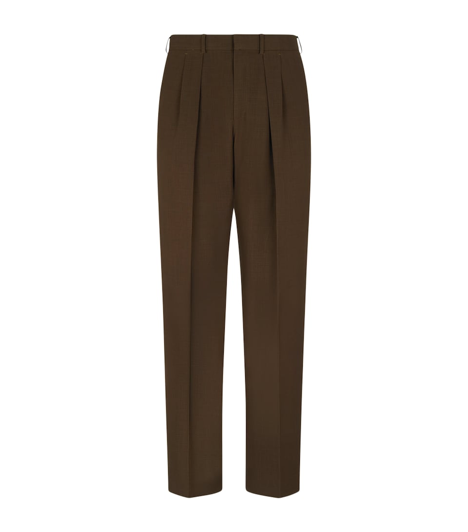 Wool Pleated Trousers