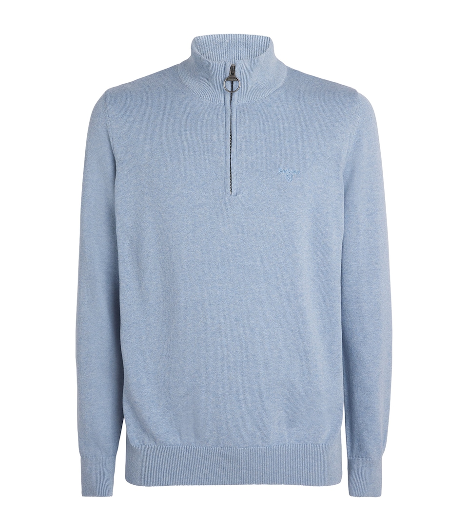 Cotton Half-Zip Sweater