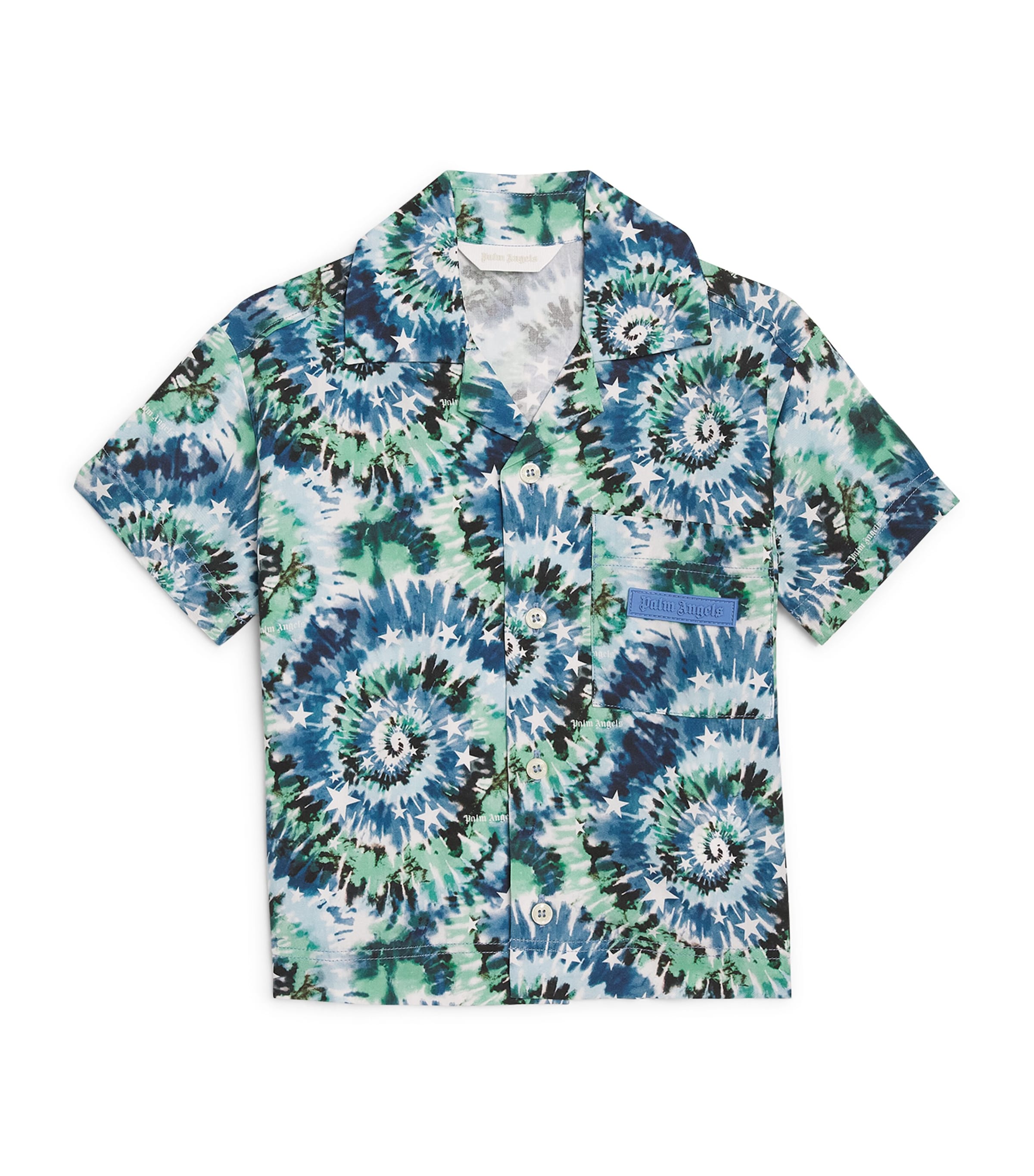 Palm Angels Kids Spiral Tie-Dye Short-Sleeve Shirt (4-12+ Years)