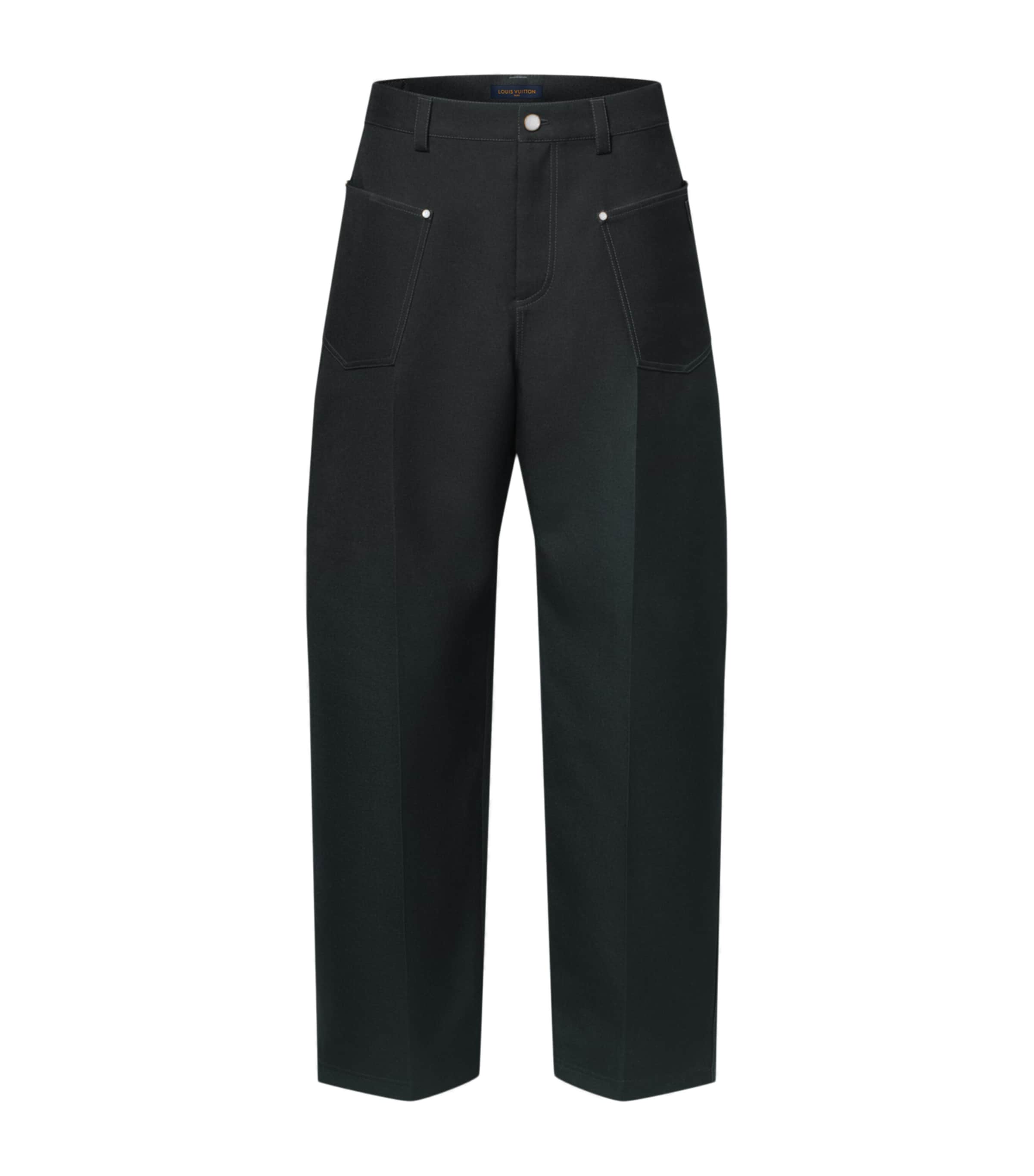 Wool-Mohair Tailored Trousers