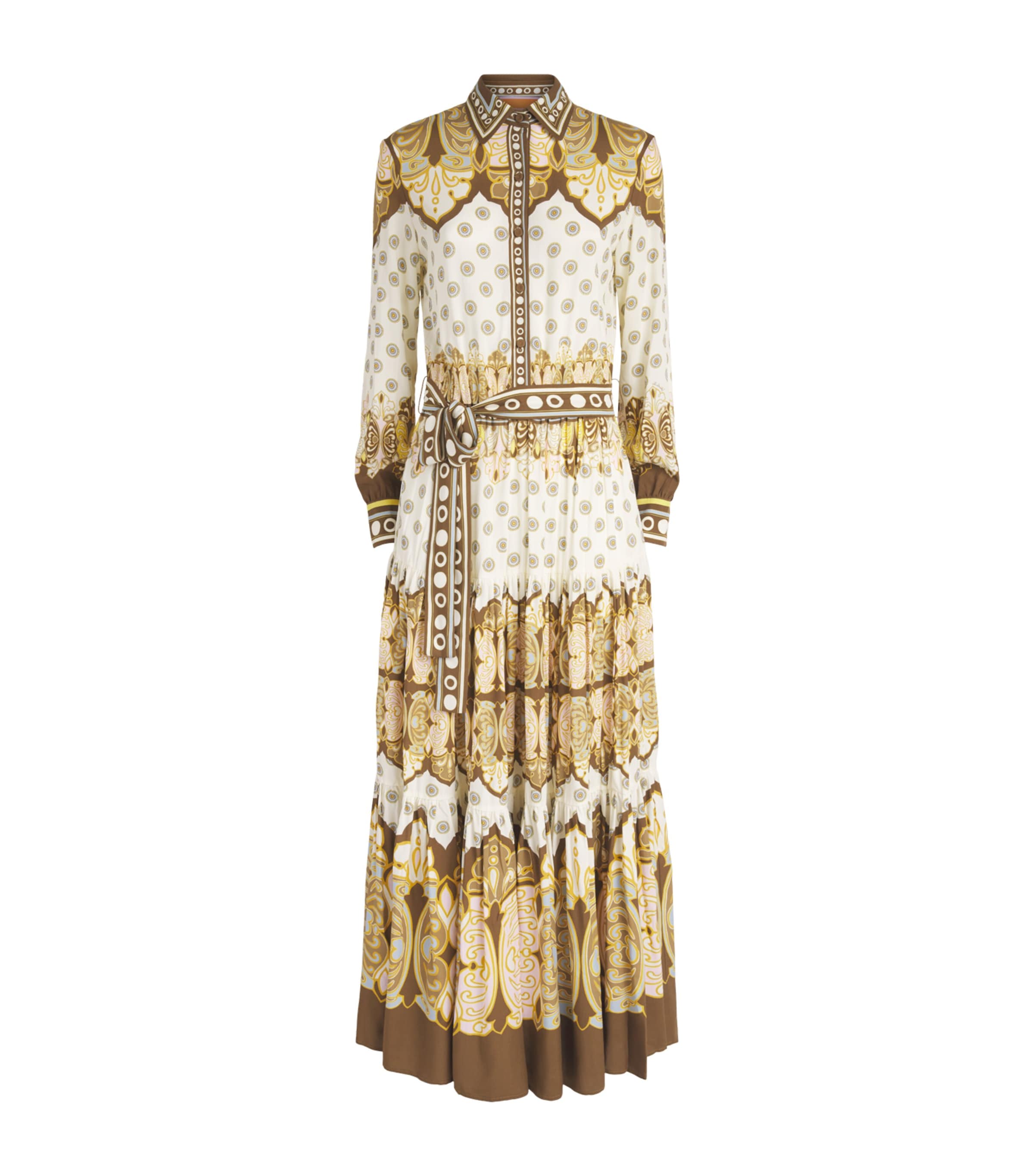 La Doublej Womens Printed Bellini Shirt Dress Cocoon
