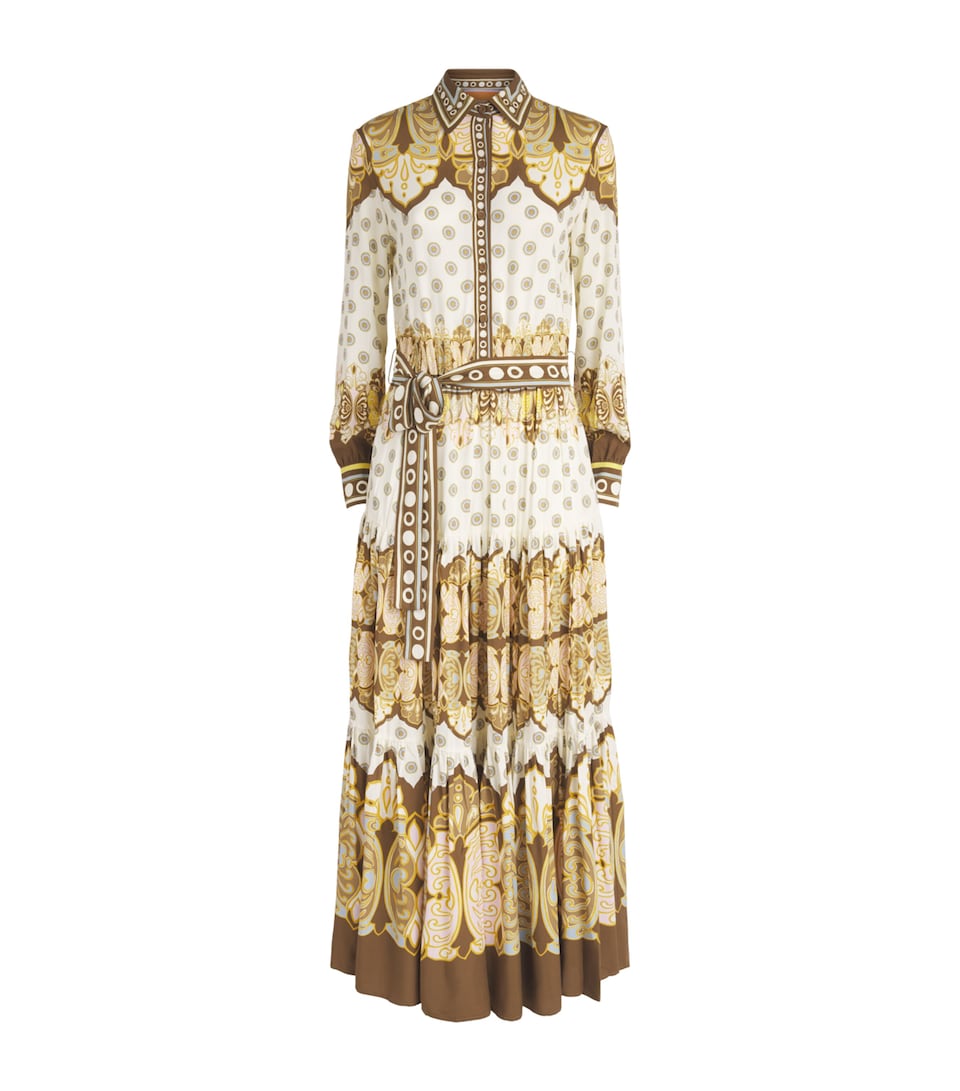 La Doublej Womens Printed Bellini Shirt Dress Cocoon