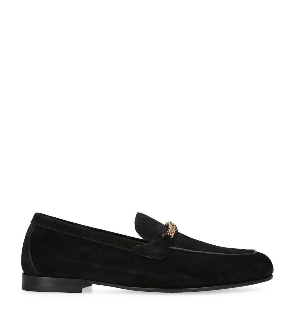 Suede Medusa Loafers