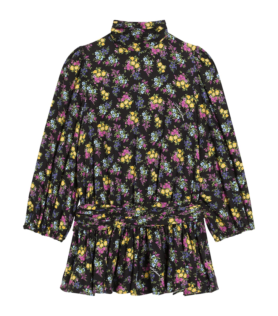 Dolce&Gabbana Kids Floral High-Neck Dress (8-12+ Years) Fiorellini F.n